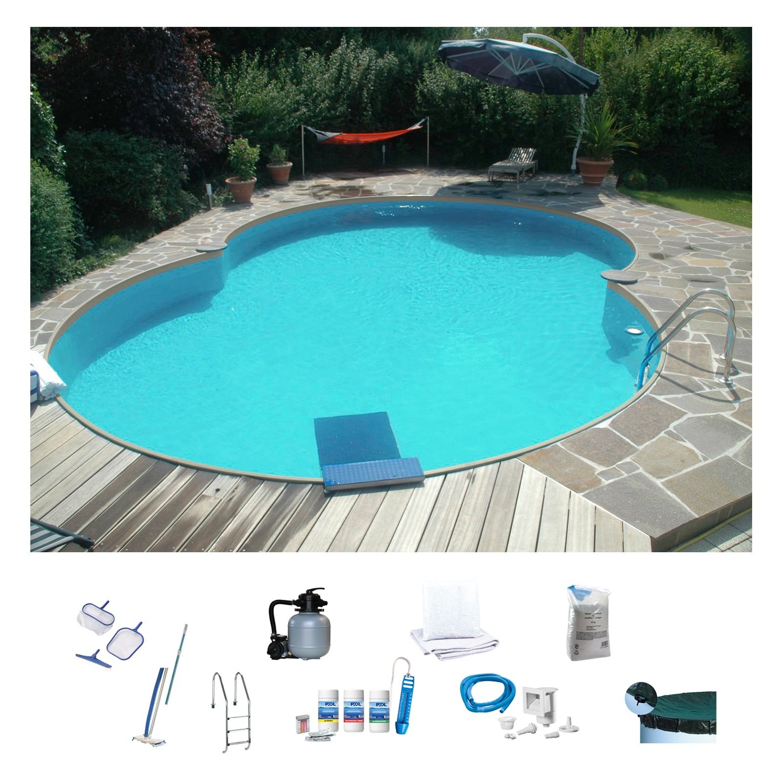 my POOL BWT Achtformpool "SAMOA 4" in versch. Größen erhältlich günstig online kaufen