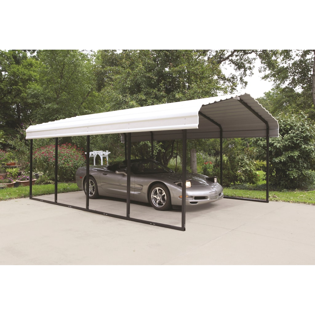 ShelterLogic Einzelcarport »Neapel«, Stahl, 360 cm, schwarz-weiß