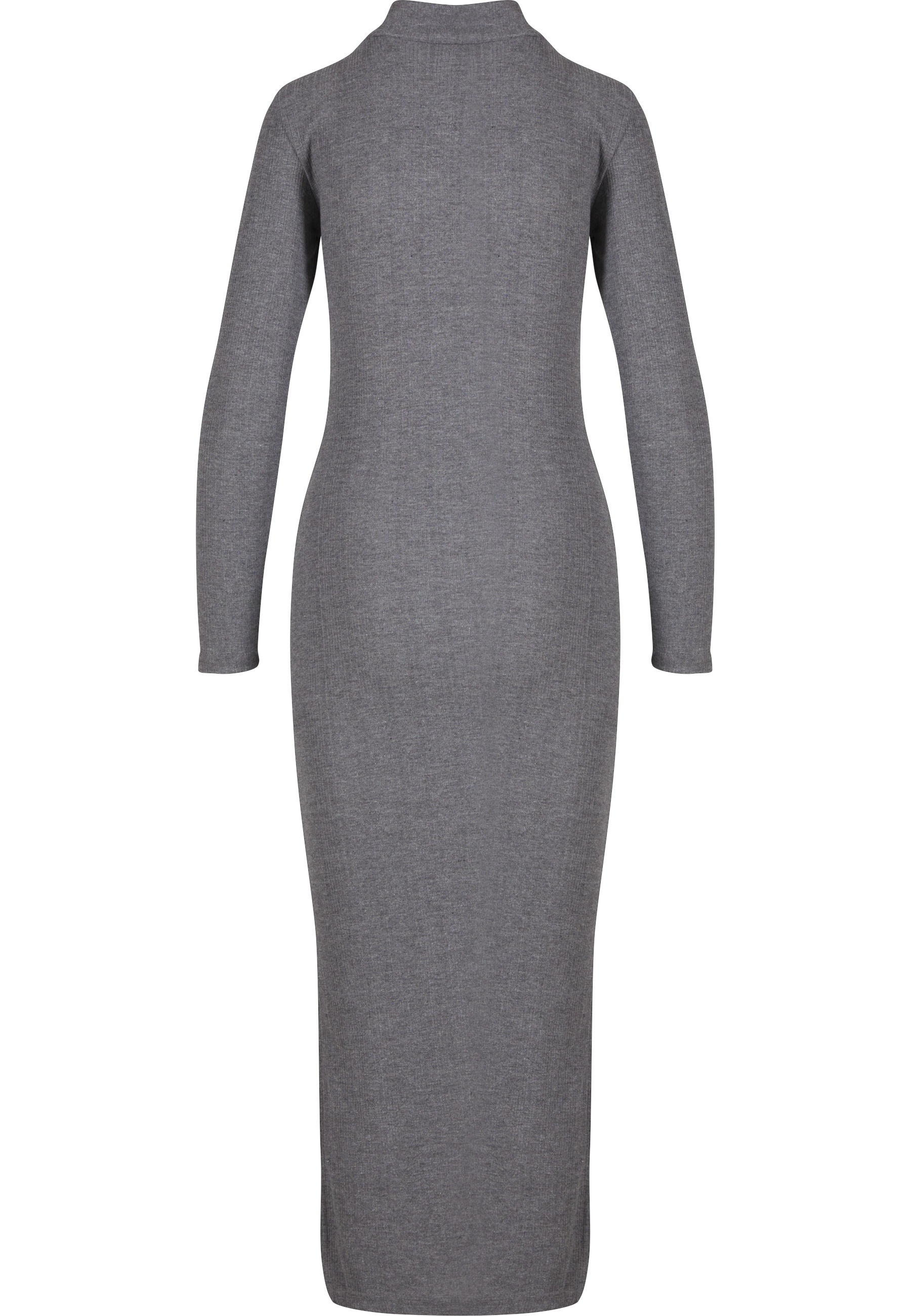 URBAN CLASSICS Shirtkleid »Urban Classics Ladies Rib Longlseeve Mockneck Dress« 1 Stk. tlg.