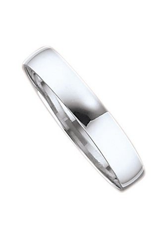 Trauring FIRETTI "Schmuck Geschenk Gold Hochzeit Ehering Trauring "LIEBE" Gr. 16,5, weiß (weißgoldfarben), Fingerringe, Damen, 16,5, ohne Brillant, Weißgold 375, 4mm, Trauring, Made in Germany, wahlweise mit oder ohne Brillant