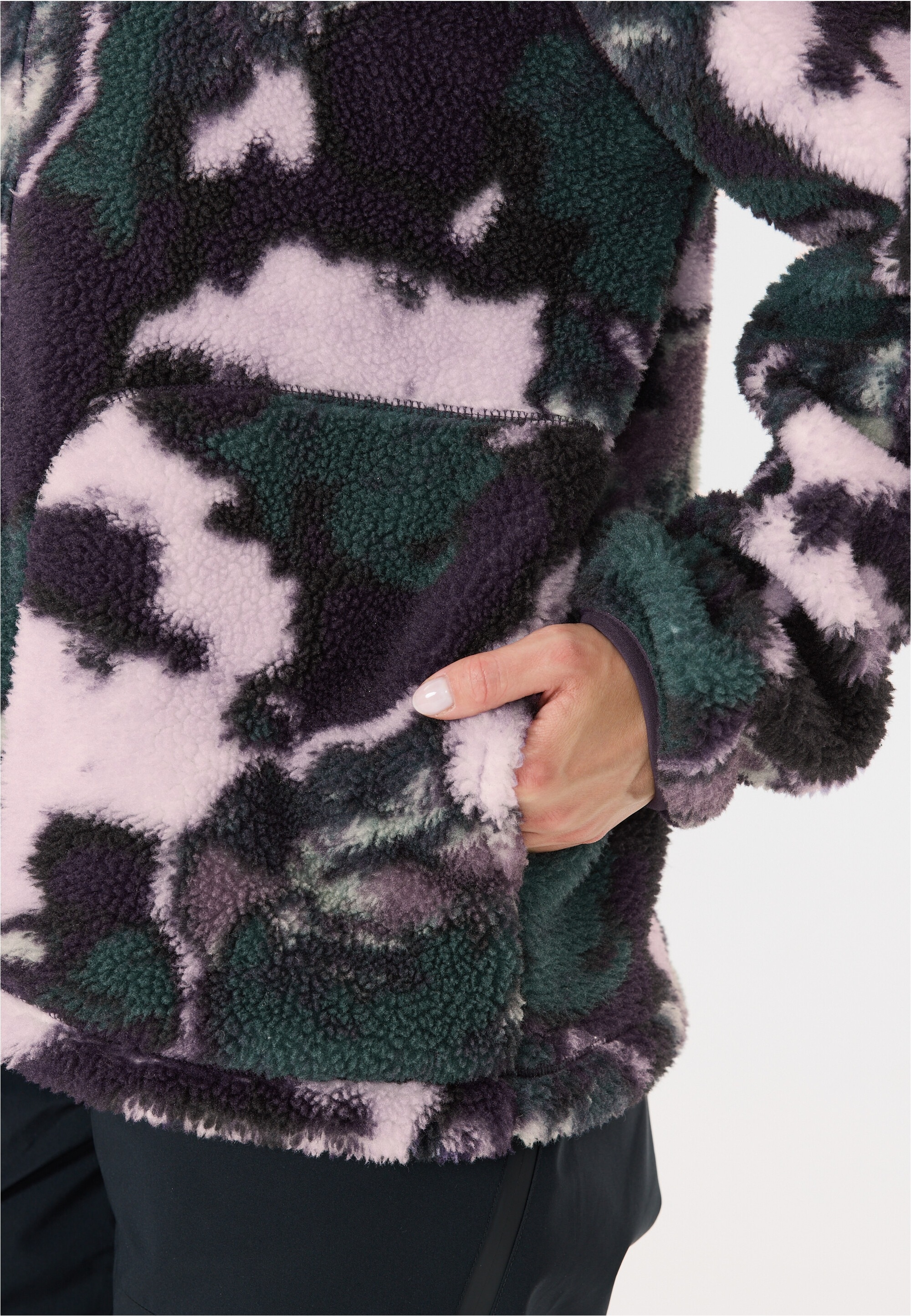 SLOPE Fleecejacke »Kendor« aus wärmendem Teddy-Stoff