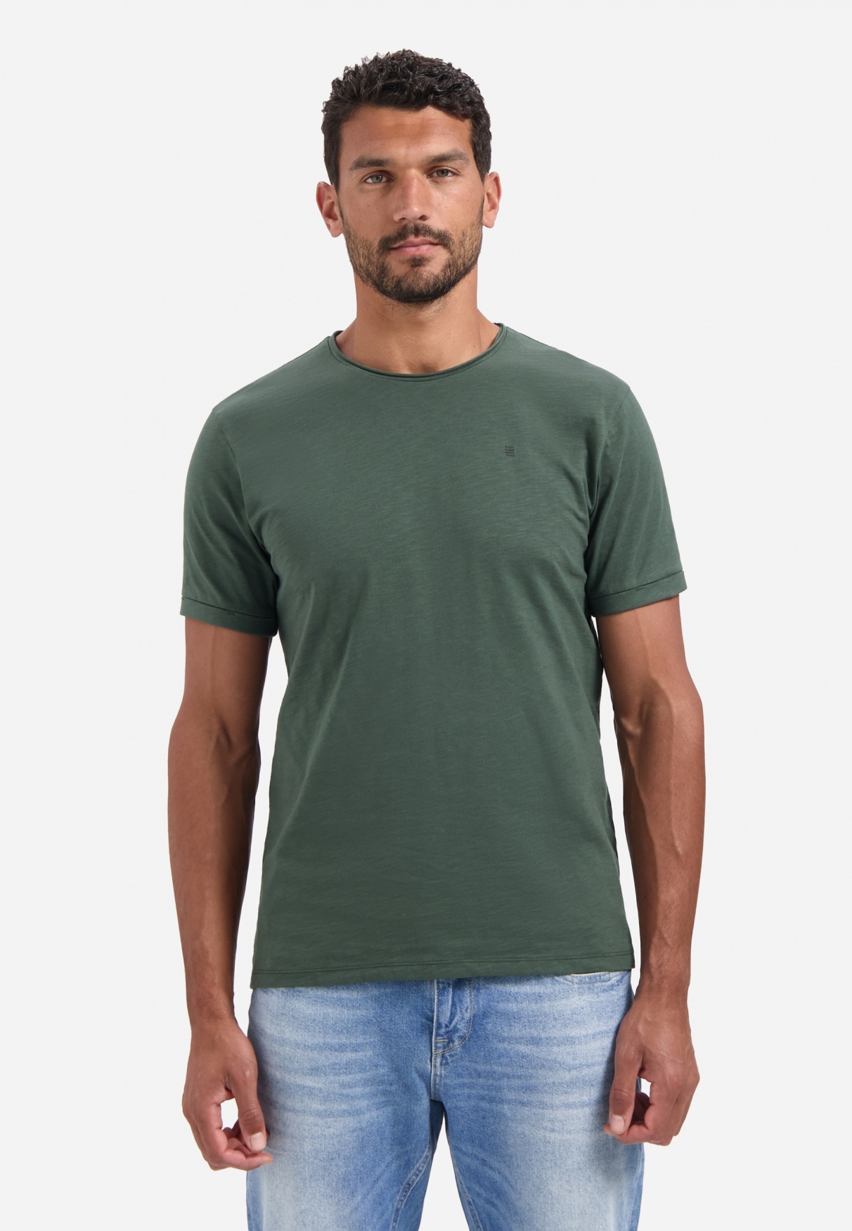 NO EXCESS T-Shirt "No Excess Slub-T-Shirt mit Rundhalsausschnitt" günstig online kaufen