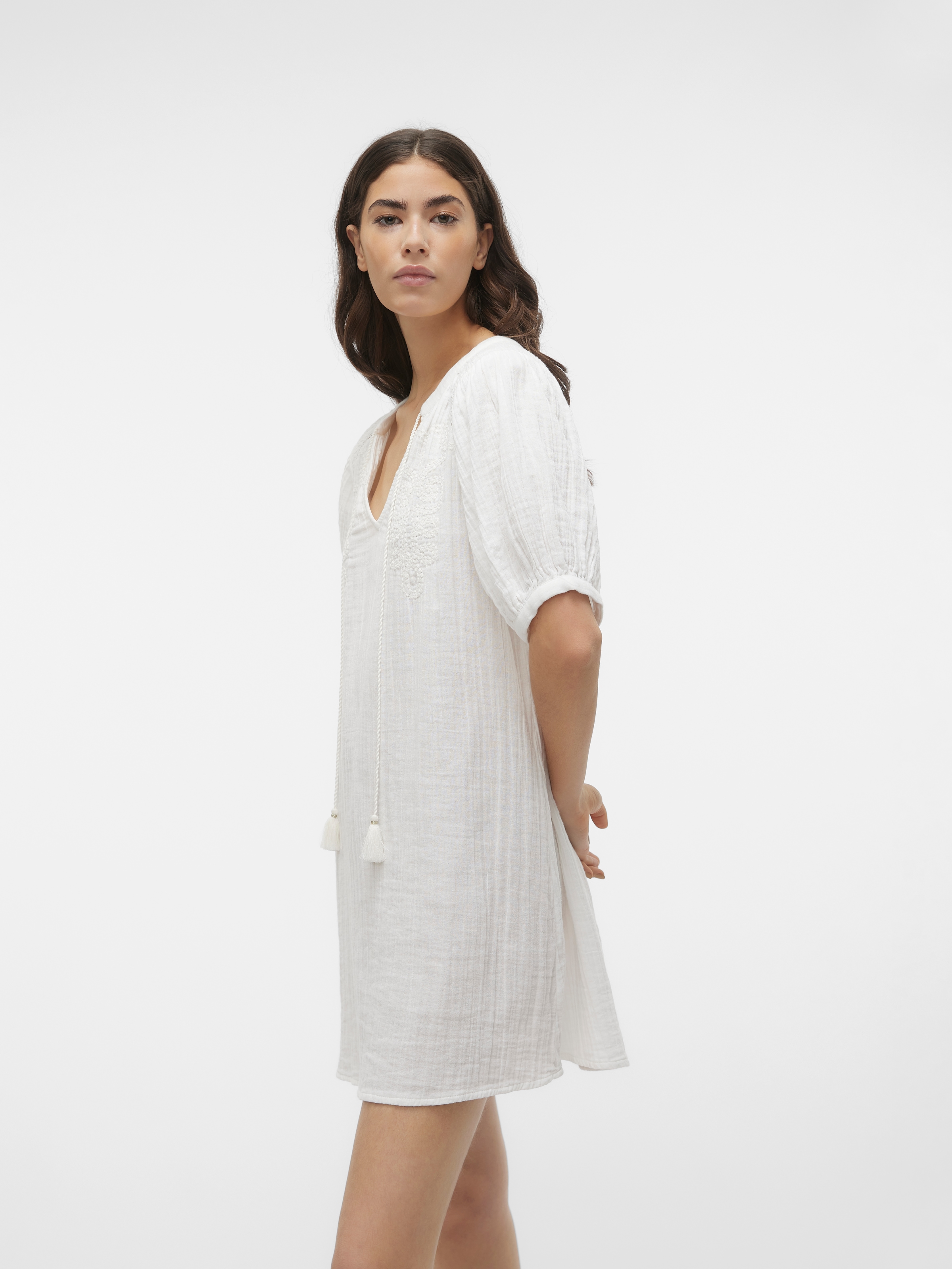 Vero Moda Tunikakleid »VMKISY 2/4 SLEEVE TUNIC WVN BTQ« Sommerkleid,