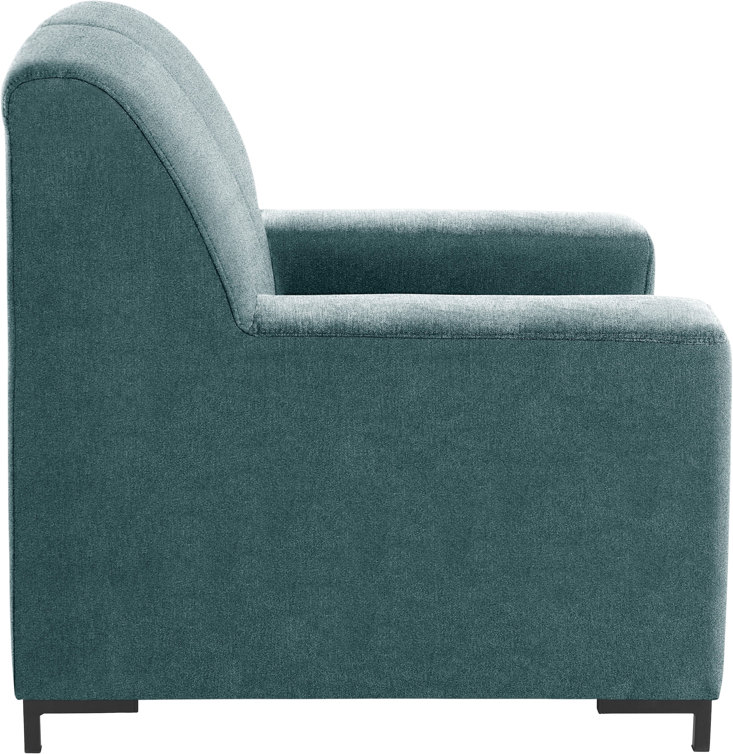 DOMO collection Sessel »Ledas kubisch und komfortabel, flache Armlehnen, eleganter Fuß,«, in vielen Farben erhältlich