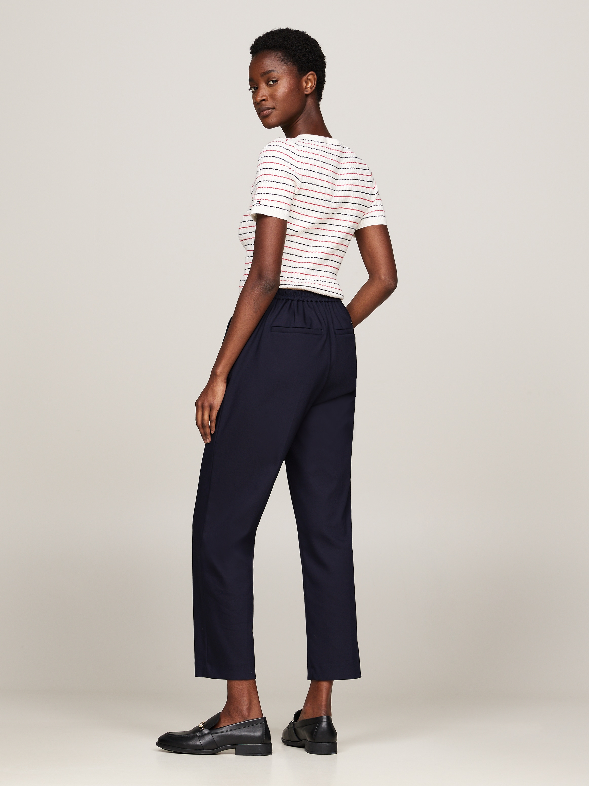 Tommy Hilfiger Chinohose  mit Logostickerei, elastische Pull On Pants