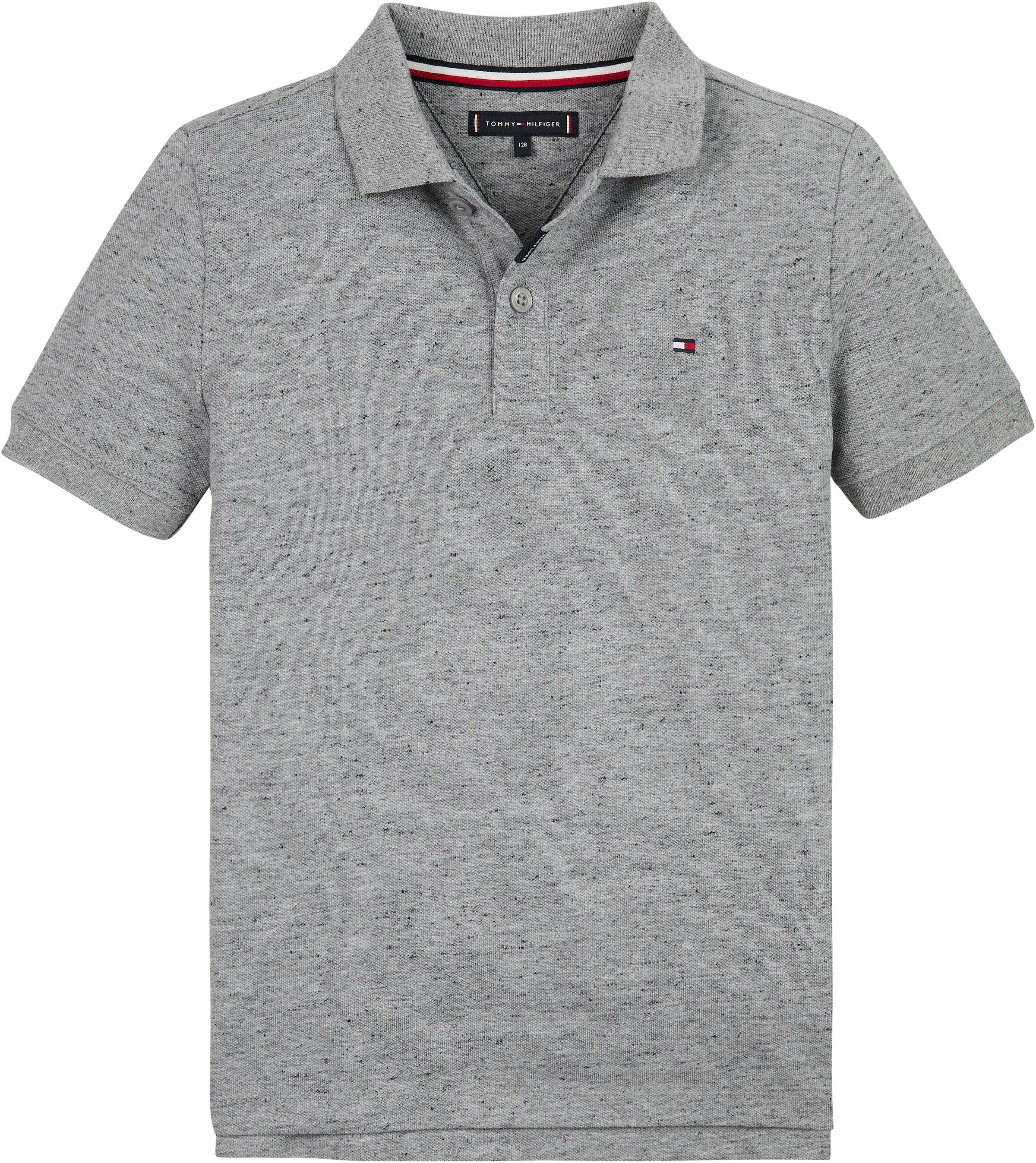 Tommy Hilfiger Poloshirt »MONOTYPE MELANGE REGULAR POLO SS«, Kinder bis 16 Jahre mit Logostickerei