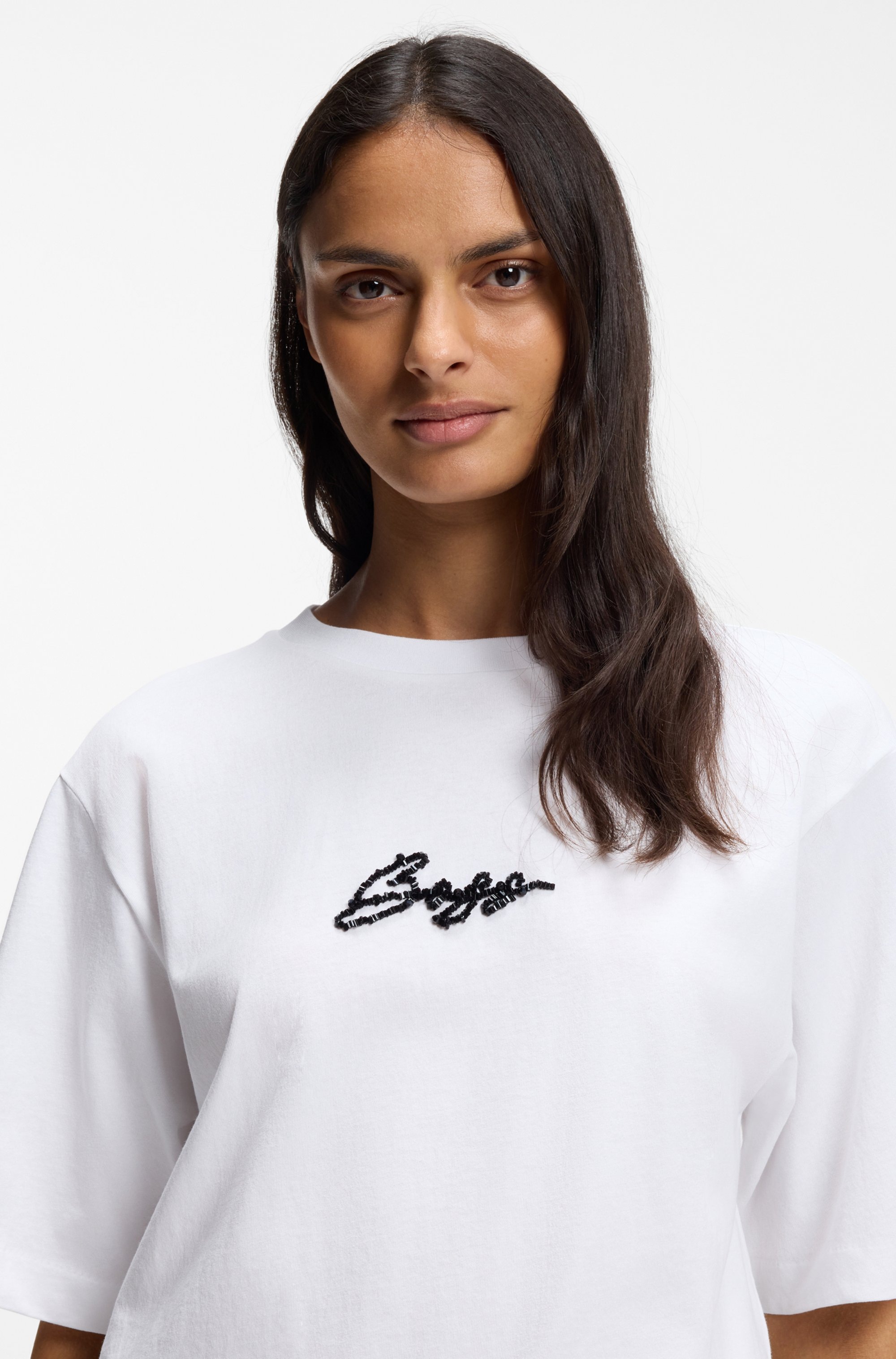 BOSS ORANGE T-Shirt »Eregular Premium Damenmode« Relaxed Fit