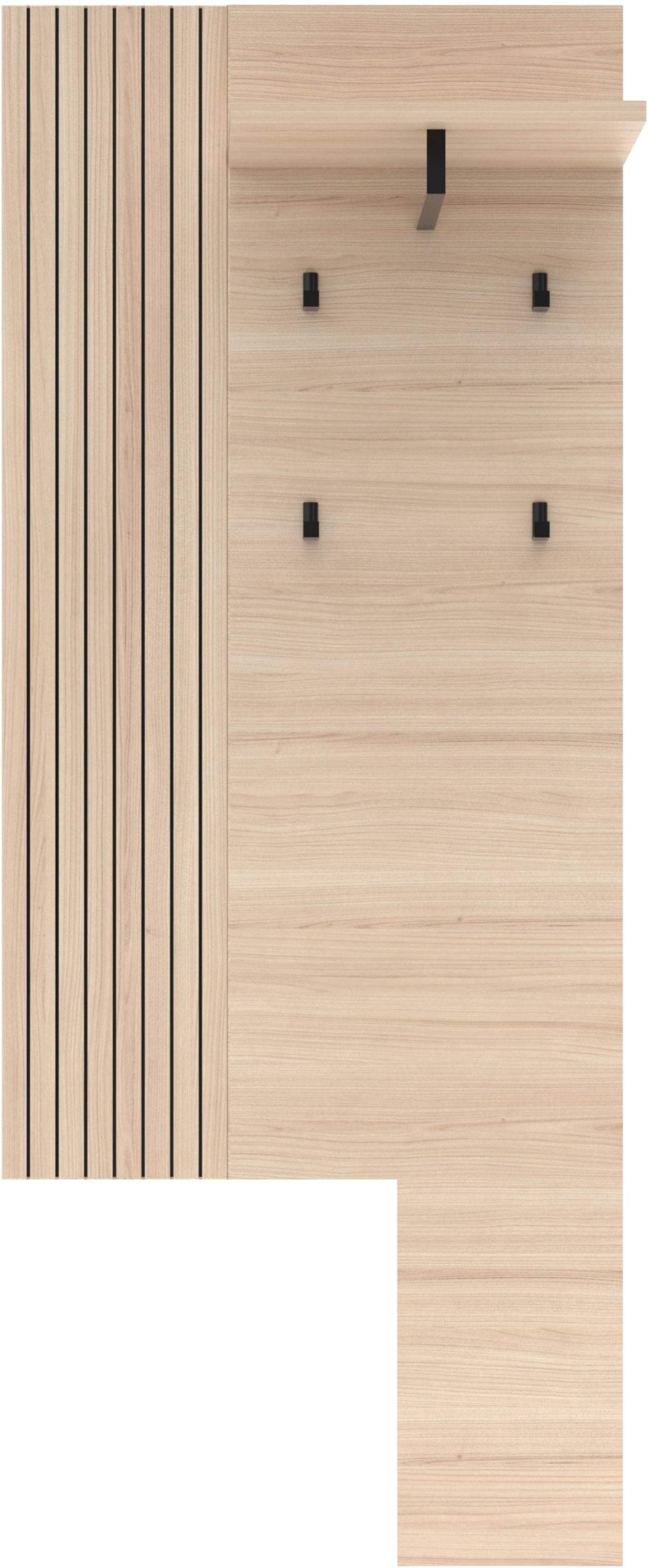 Innostyle Garderobenpaneel »Pisa Garderobenpaneel« 1 Stk. tlg. 1Boden, 4 Haken, Ansatzstück montierbar