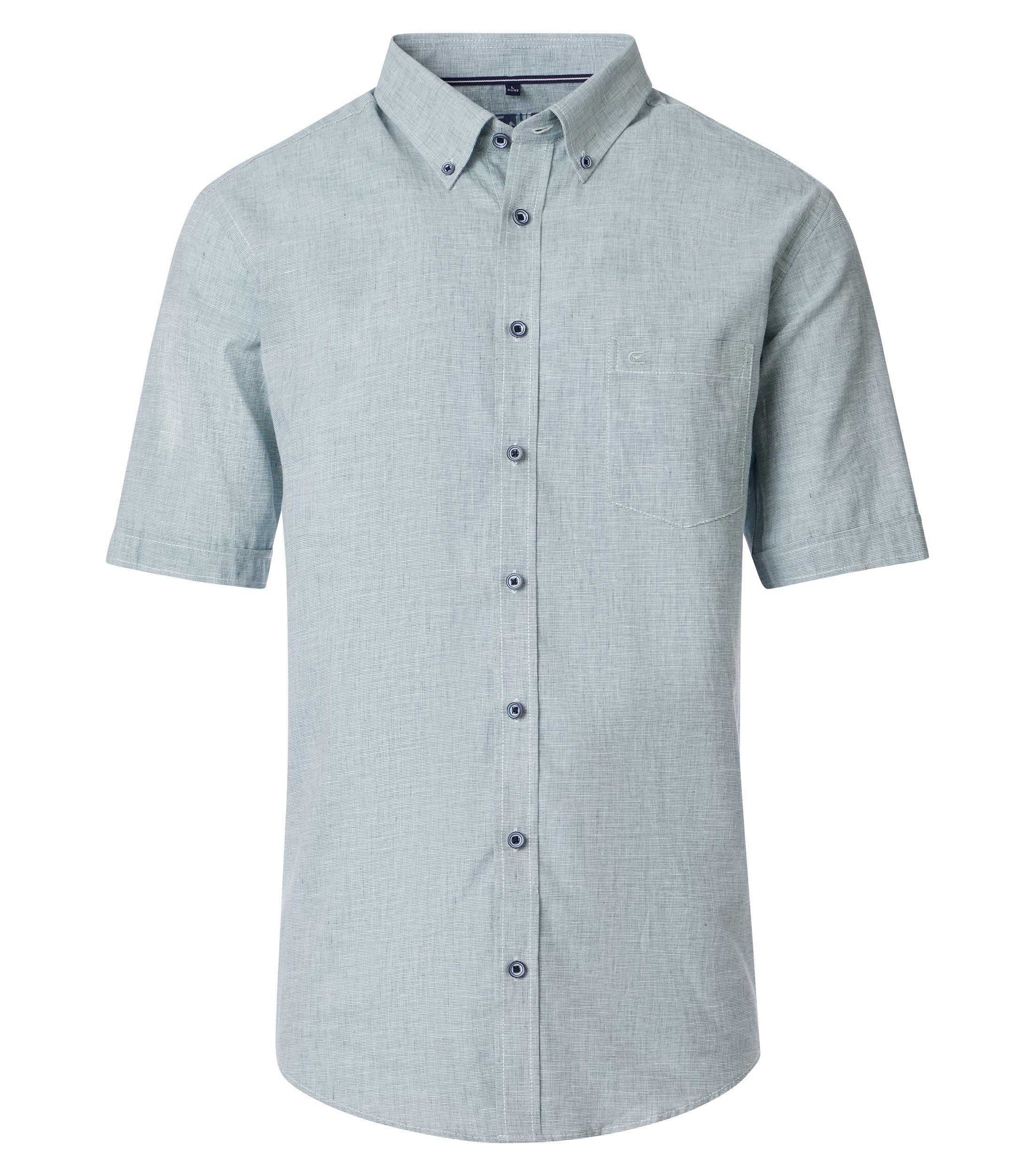 CASAMODA Kurzarmhemd "CASAMODA Leinenhemd Kurzarm uni" günstig online kaufen