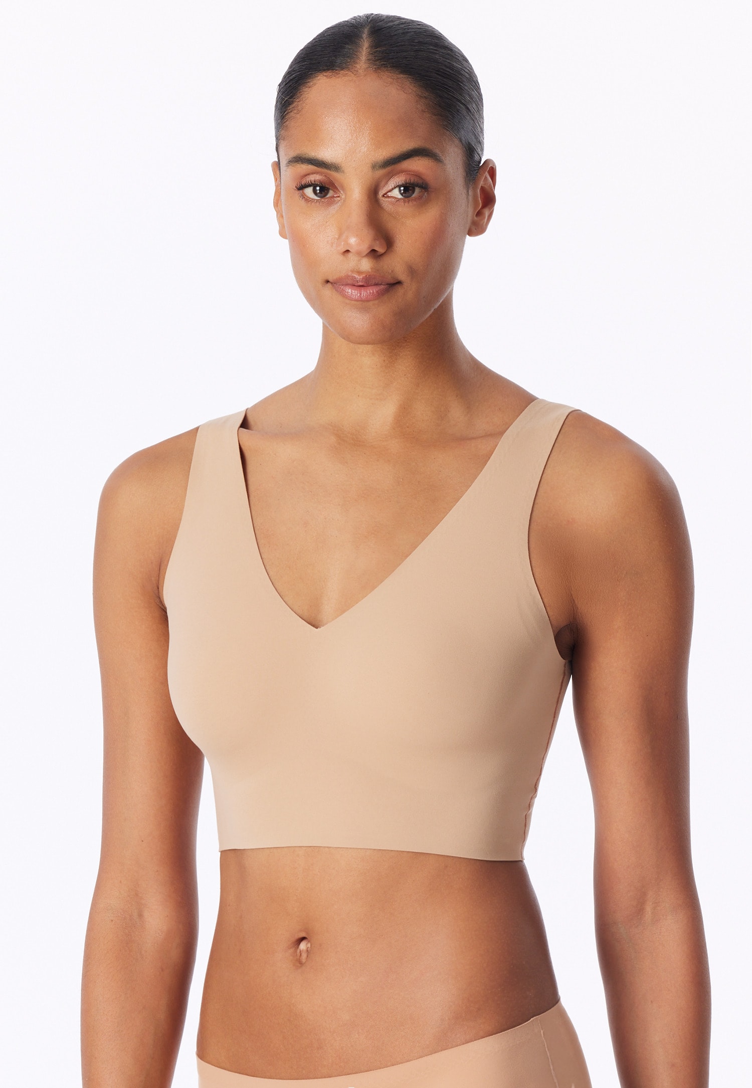 Schiesser Bustier »Invisible Soft« Microfaser, Lasercut-Abschlüsse, V-Ausschnitt