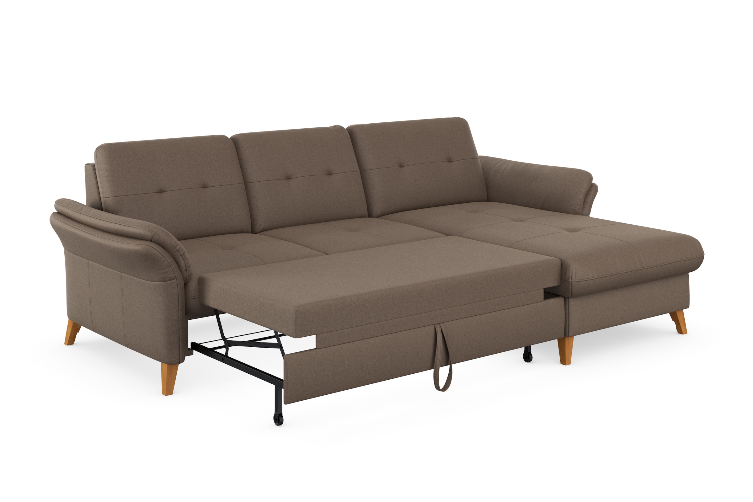 sit&more Ecksofa »Göteborg«, Sitztiefenverstellung und Federkern, wahlweise mit Bettfunktion