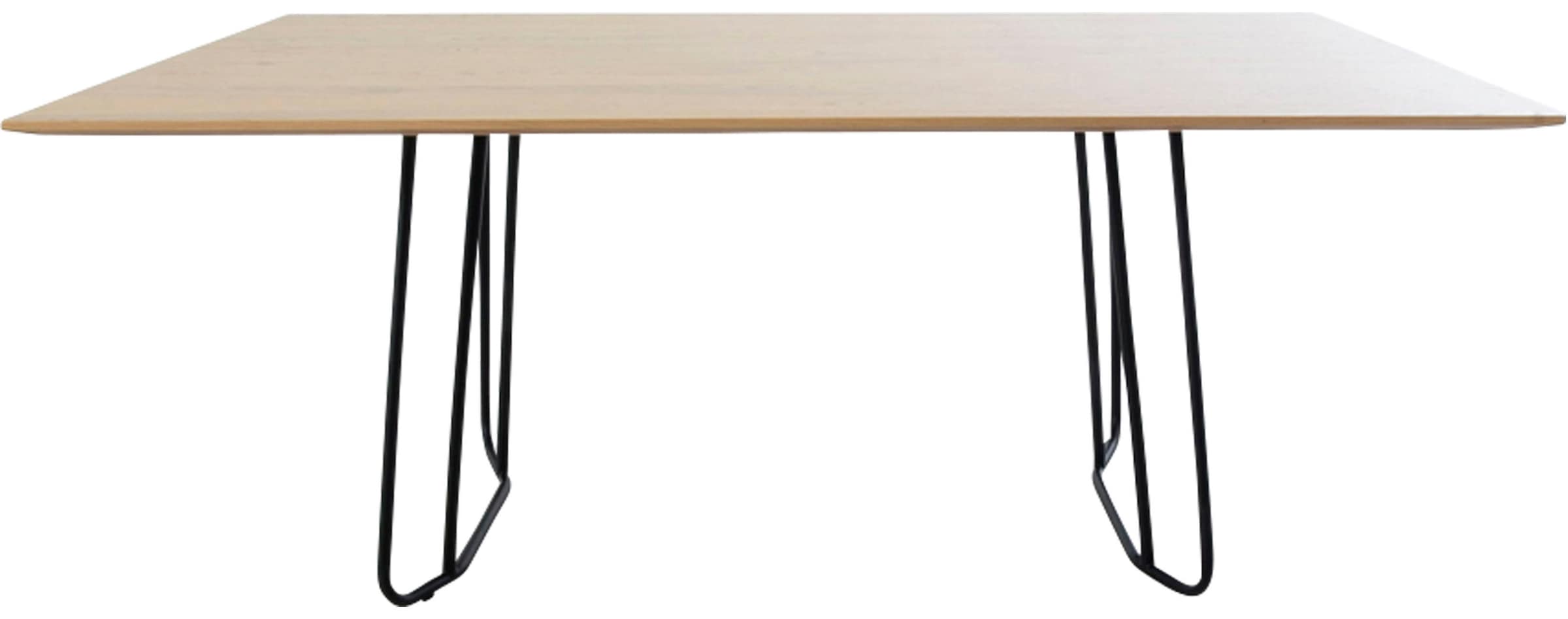 K+W Komfort & Wohnen Esstisch »Pego«, rechteckige Tischplatte,  Echtholzfunier in Asteiche bianco | BAUR