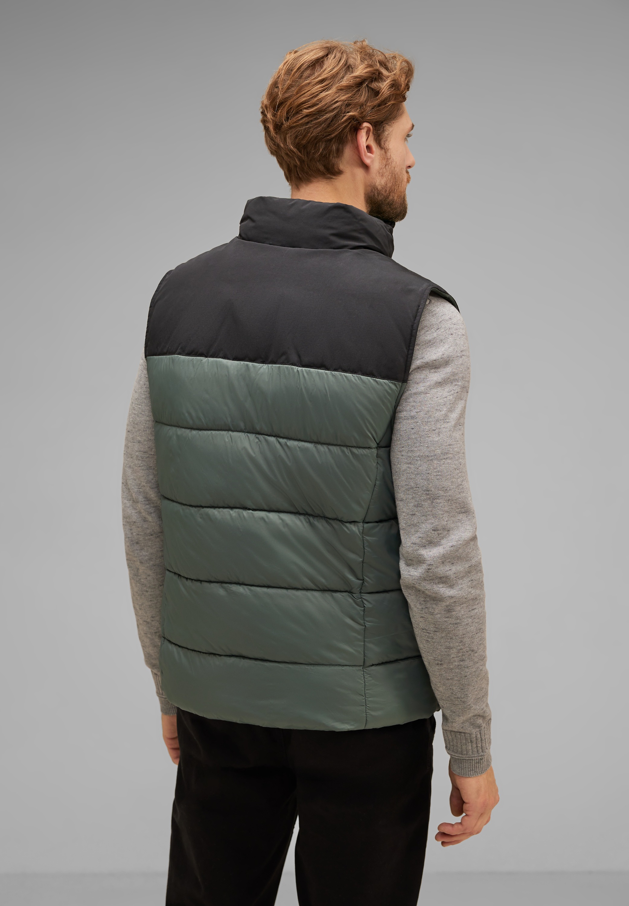 STREET ONE MEN Steppweste, aus softem Materialmix