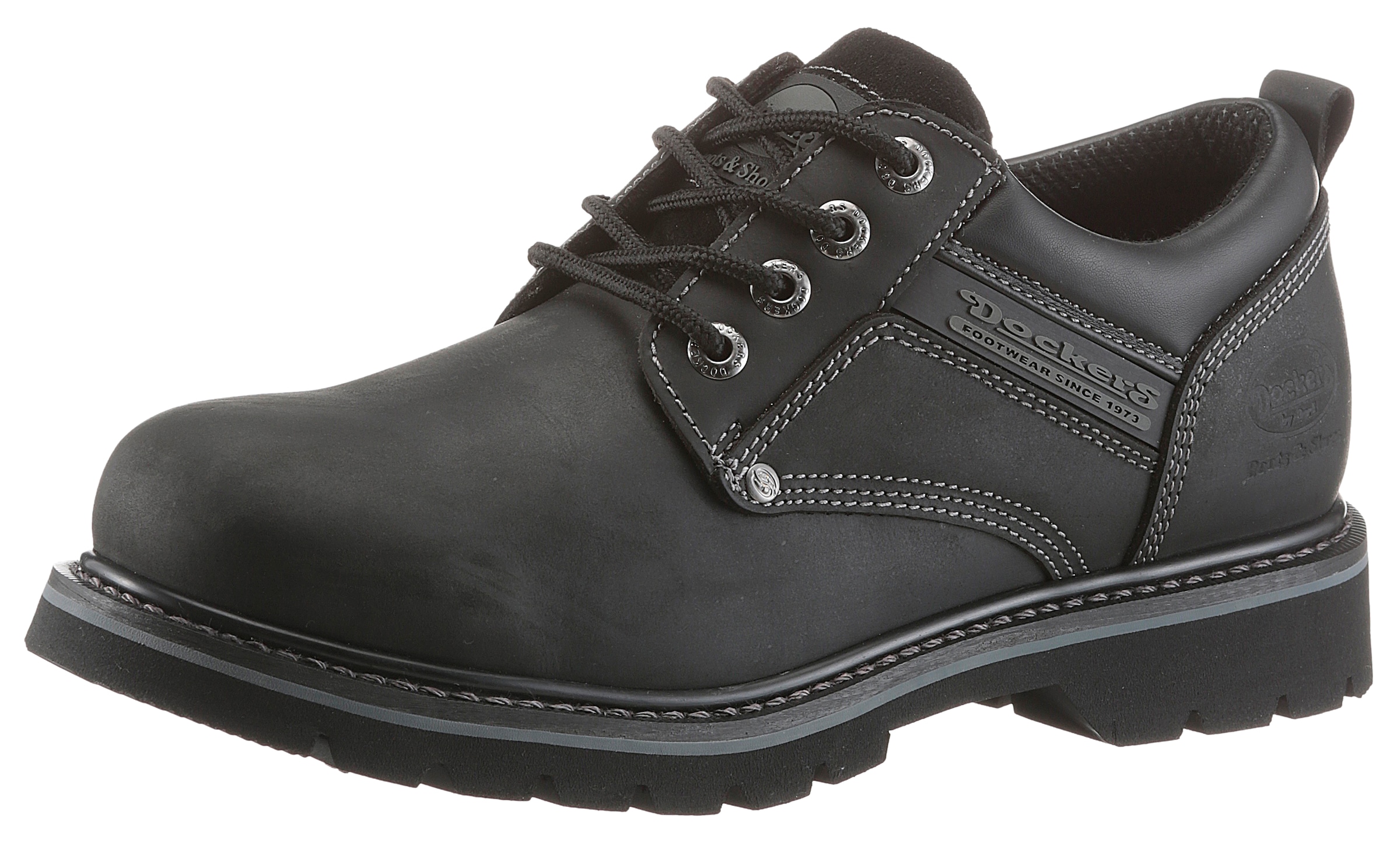 Dockers by Gerli Trekkingschuh, Trachtenschuh mit Kontrast-Rahmennaht