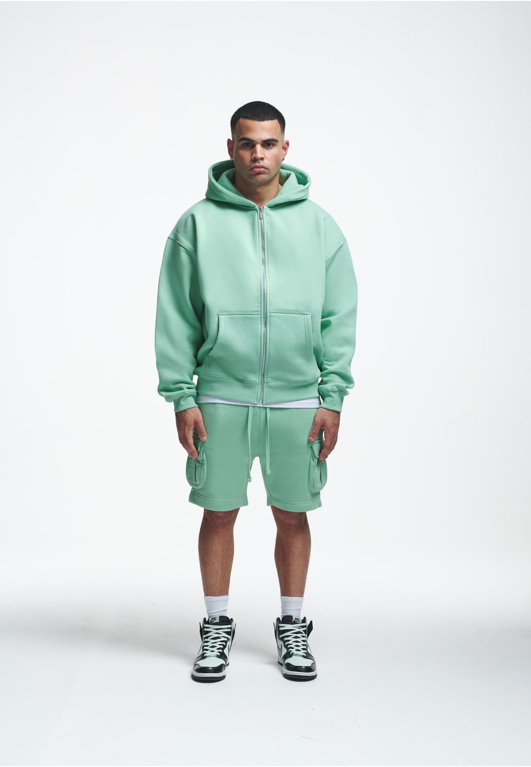 2Y Studios Sweatjacke »2Y Studios Herren 2Y Globus Oversize Zip-Hoodie«