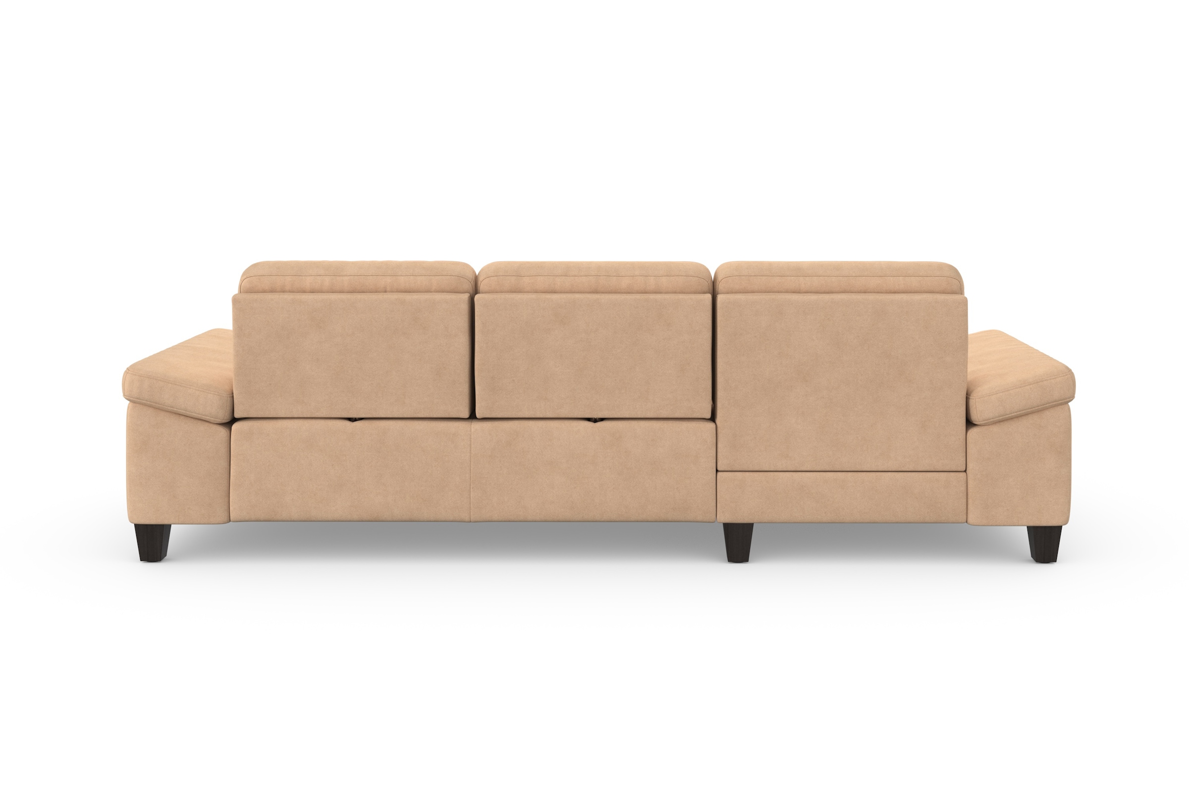 sit&more Ecksofa »Westham L-Form« Recamiere, mit oder ohne Bettfunktion, Bettkasten, Füße wengefarben