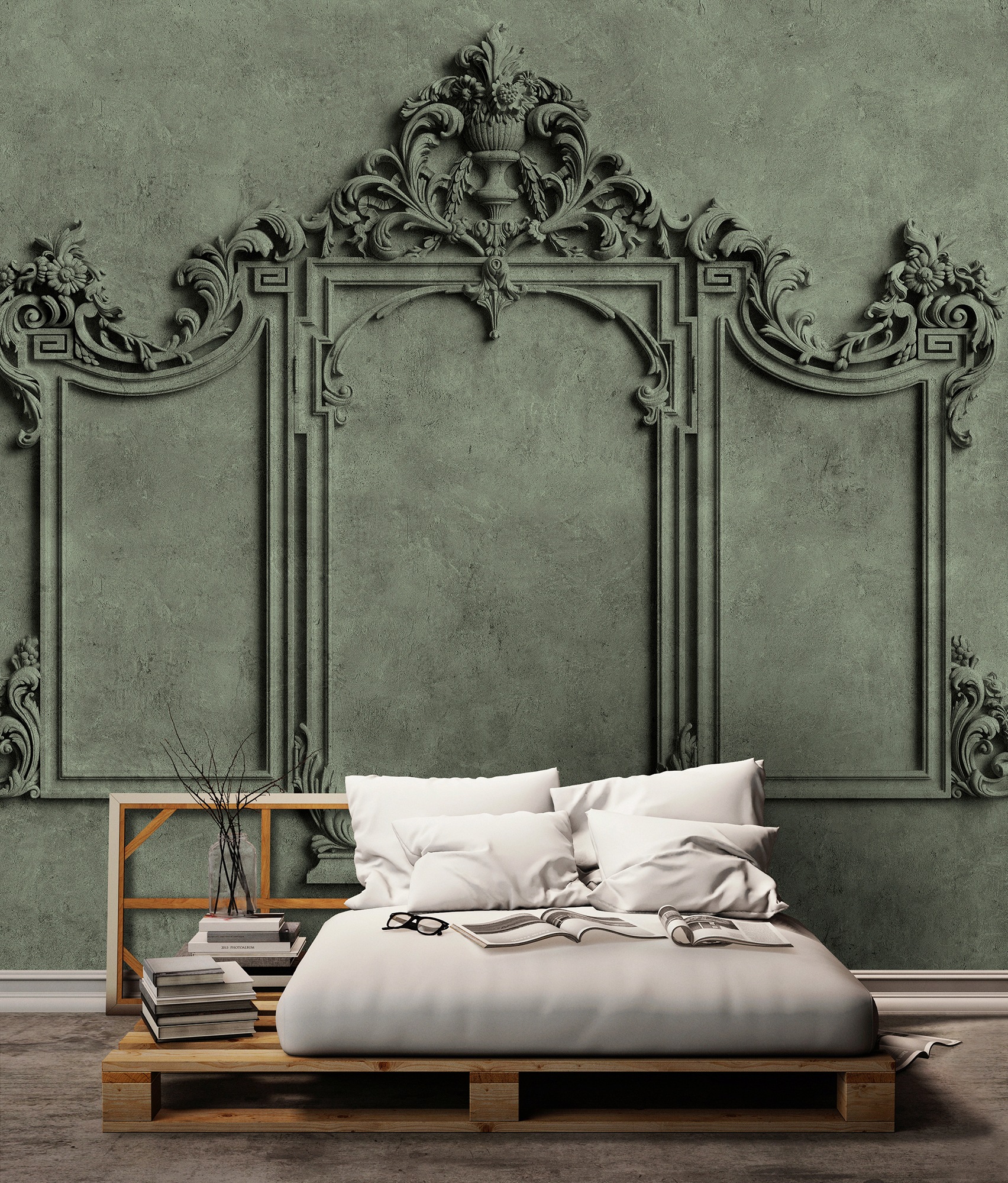 living walls Fototapete »Walls by Patel Lyon«, Vintage Fototapete lyon 3 4,00 m x 2,70 m 200 g Vlies Premium Tapete