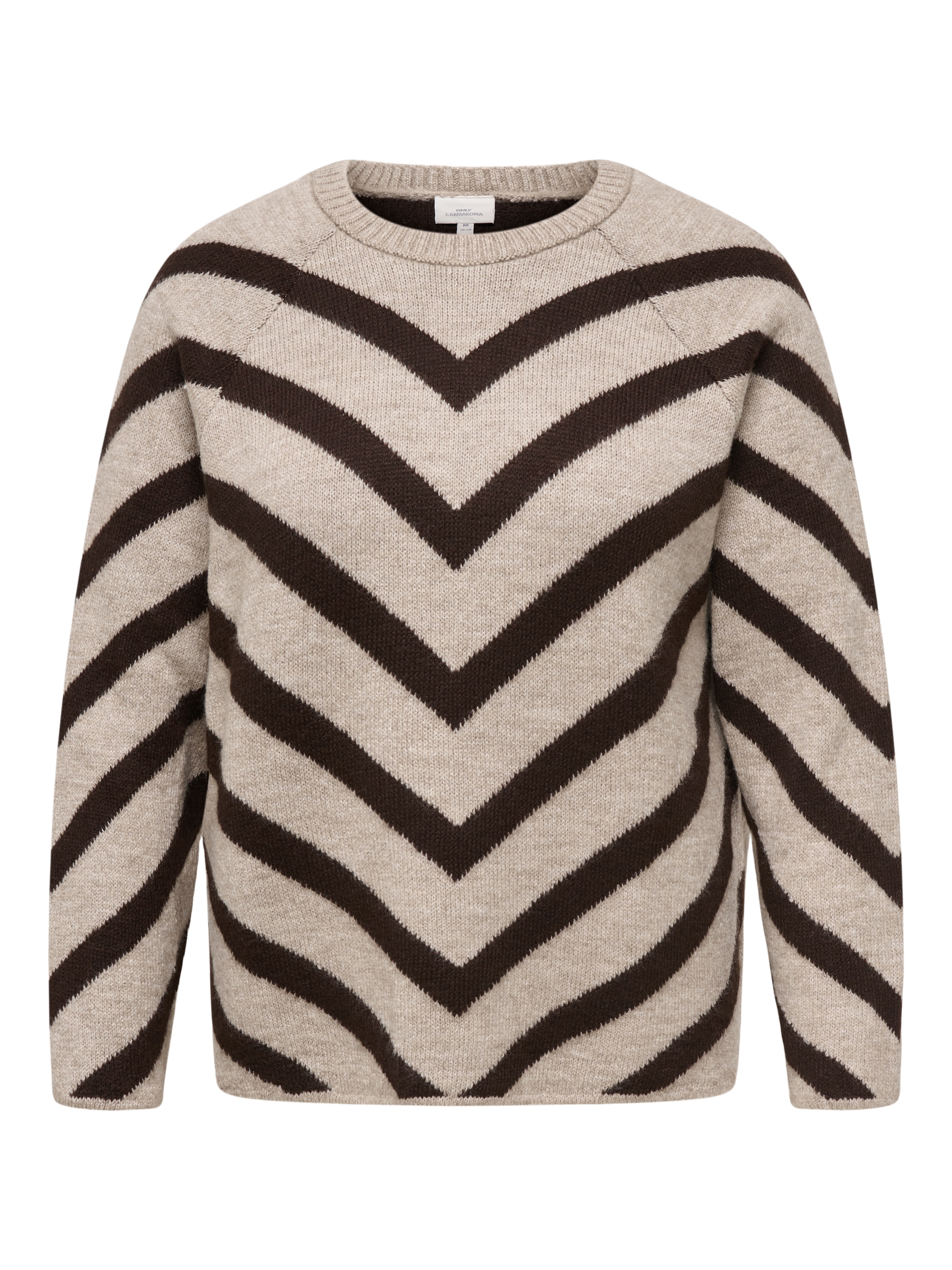 ONLY CARMAKOMA Strickpullover »CARELIZA L/S PULLOVER KNT NOOS« Kunstfaser