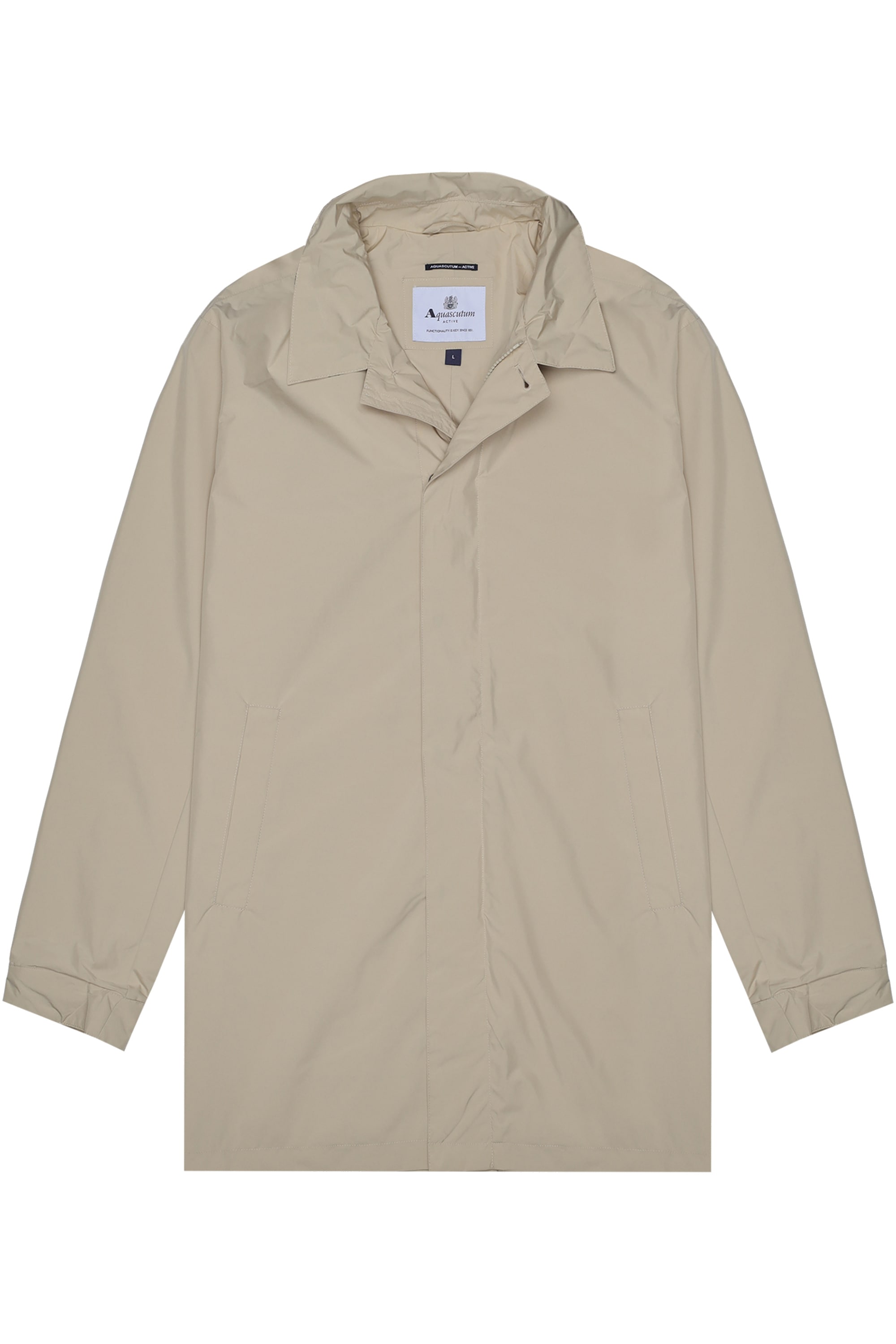 Aquascutum Active "RLG PACKABLE TRENCHCOAT Herren" mit Kapuze Regenmantel Herren, leichte Jacke, Übergangsjacke, Outdoor, Sale