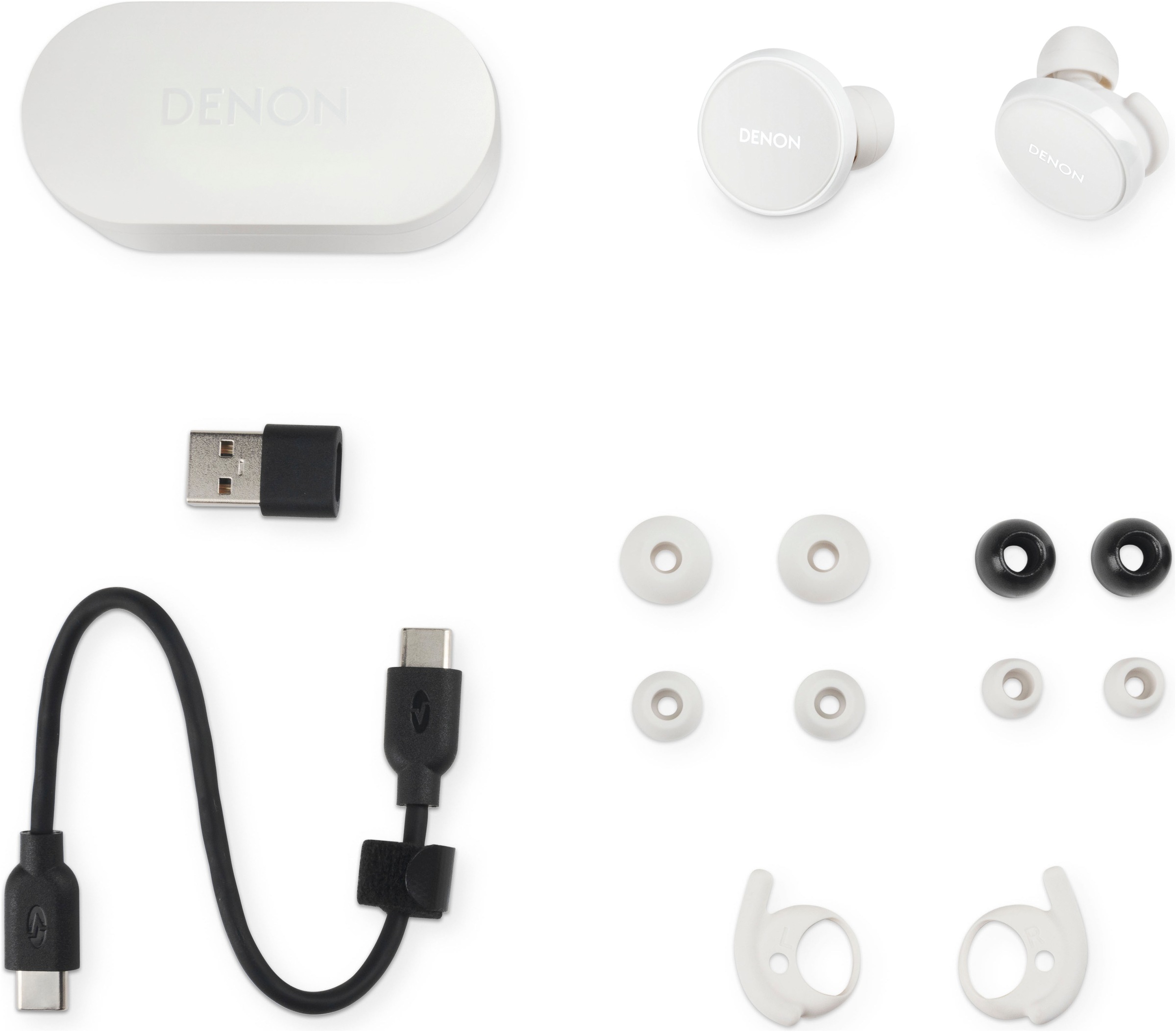 Denon wireless In-Ear-Kopfhörer »PerL Pro«, aptX Bluetooth-Bluetooth, integrierte Steuerung für Anrufe und Musik-Active Noise Cancelling (ANC)-Transparenzmodus-Multi-Point-Verbindung-True Wireless