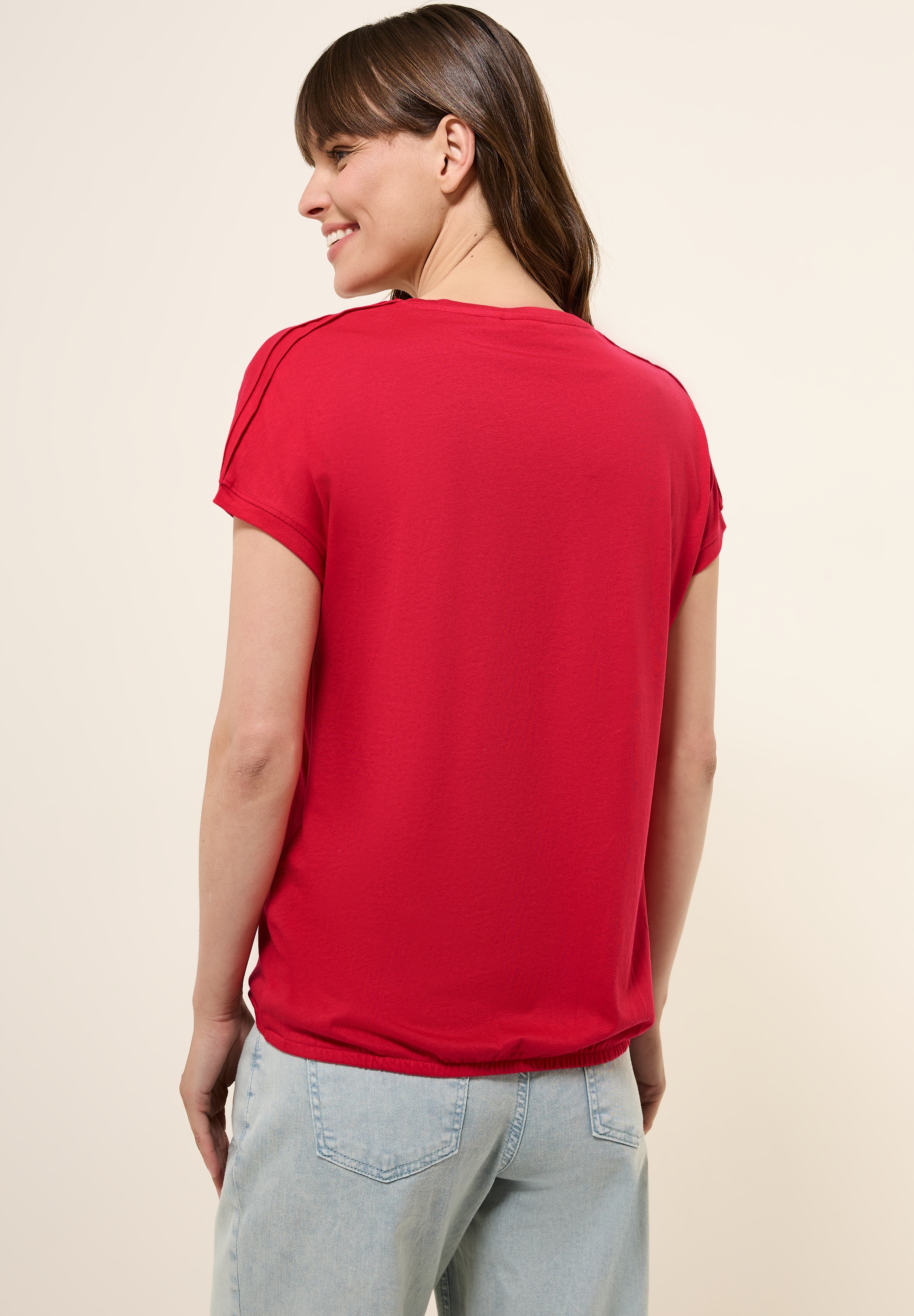 Cecil V-Shirt, mit Elastiksaum