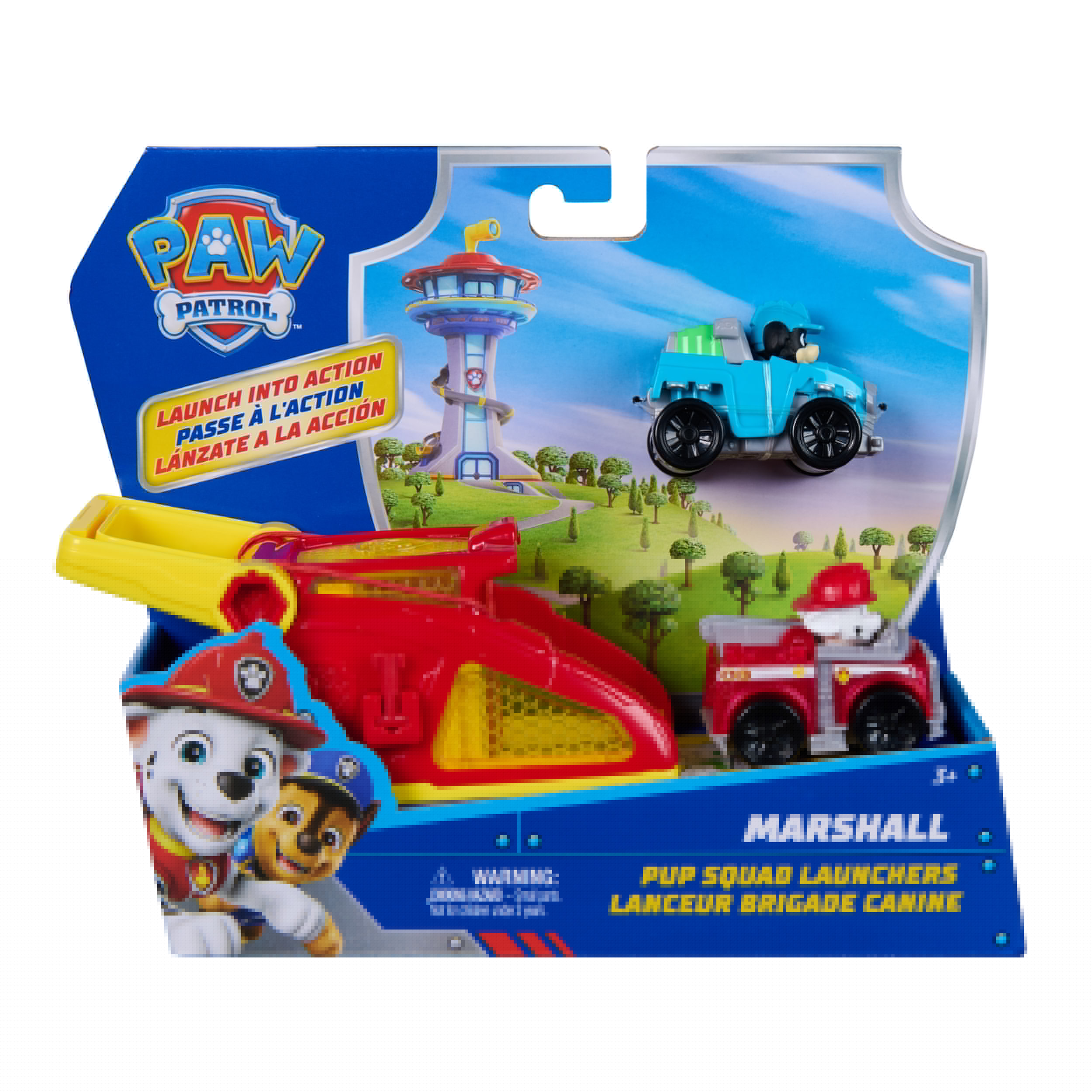 Spin Master Spielzeug-Auto »PAW Patrol – Pup Squad Launcher mit Marshall & Rex Fahrzeugen«
