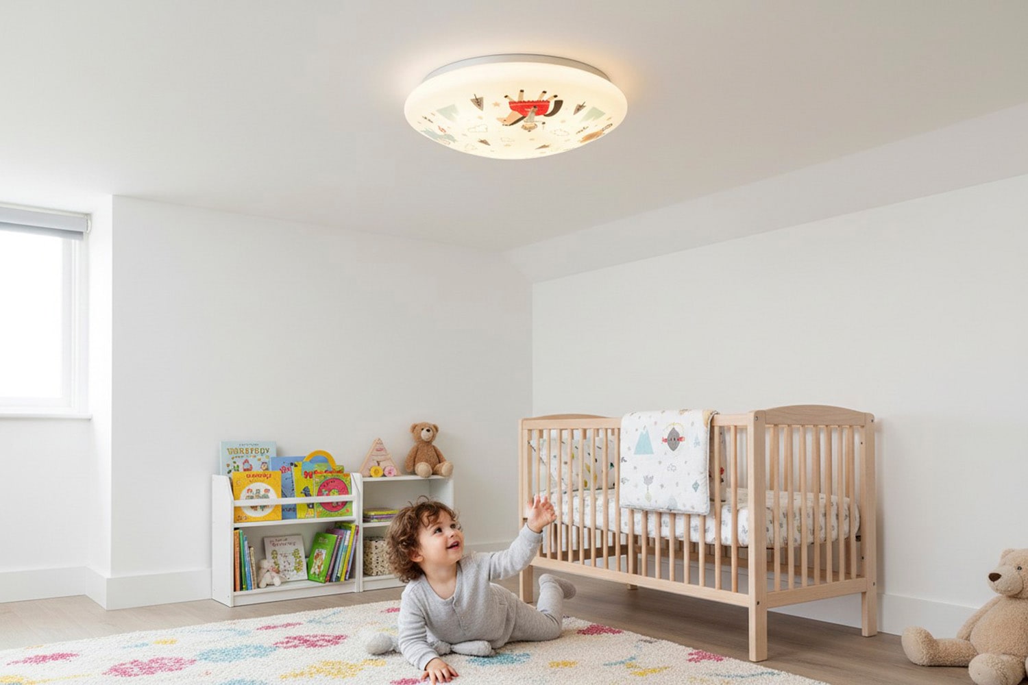 niermann Deckenleuchte »Kinderlampe mit Motiv "Ritter Theo", Kinderzimmer« E27 1 Stk. bruchsichere Deckenschale