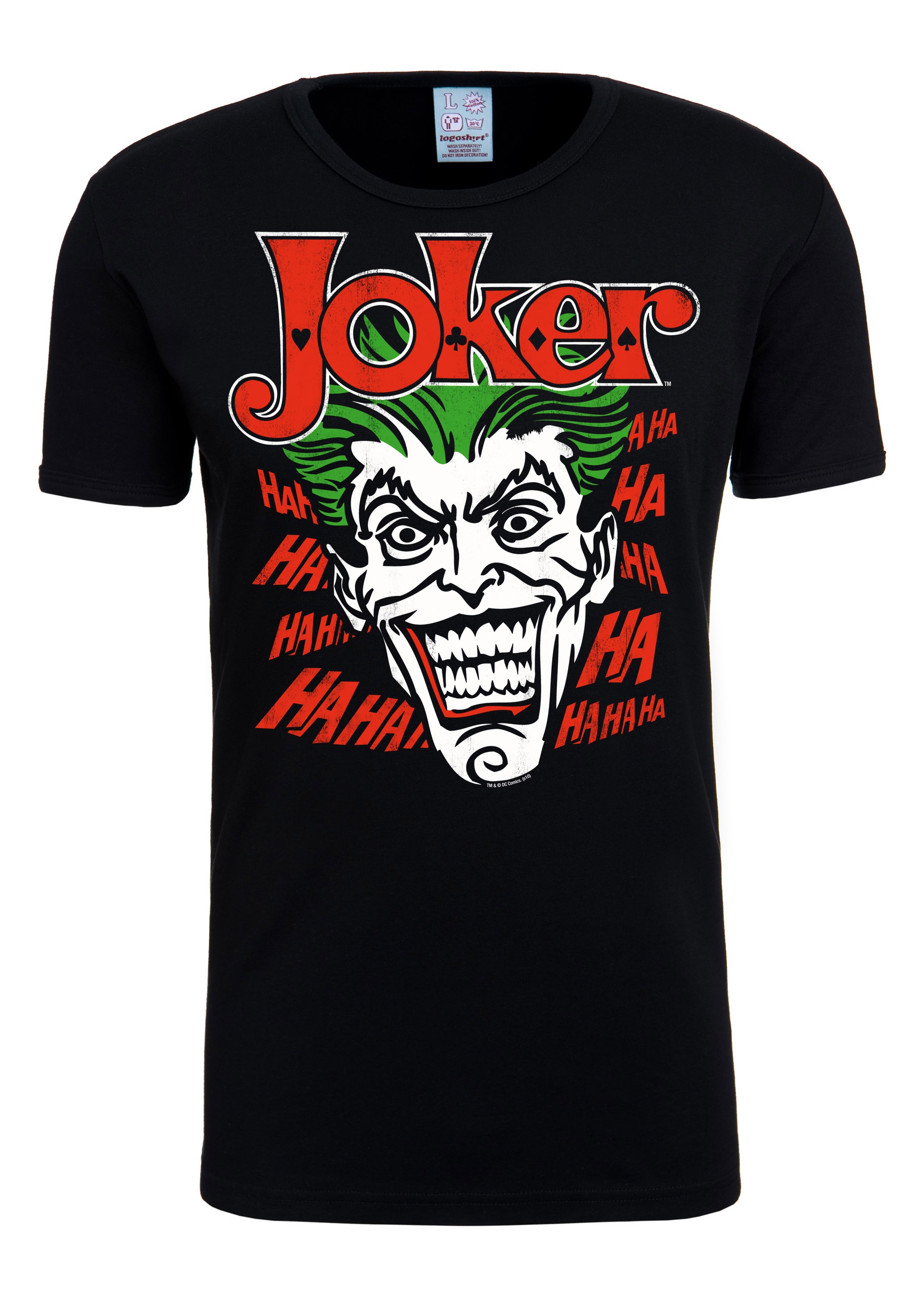 LOGOSHIRT T-Shirt »The Joker«, mit lizenzierten Originaldesign