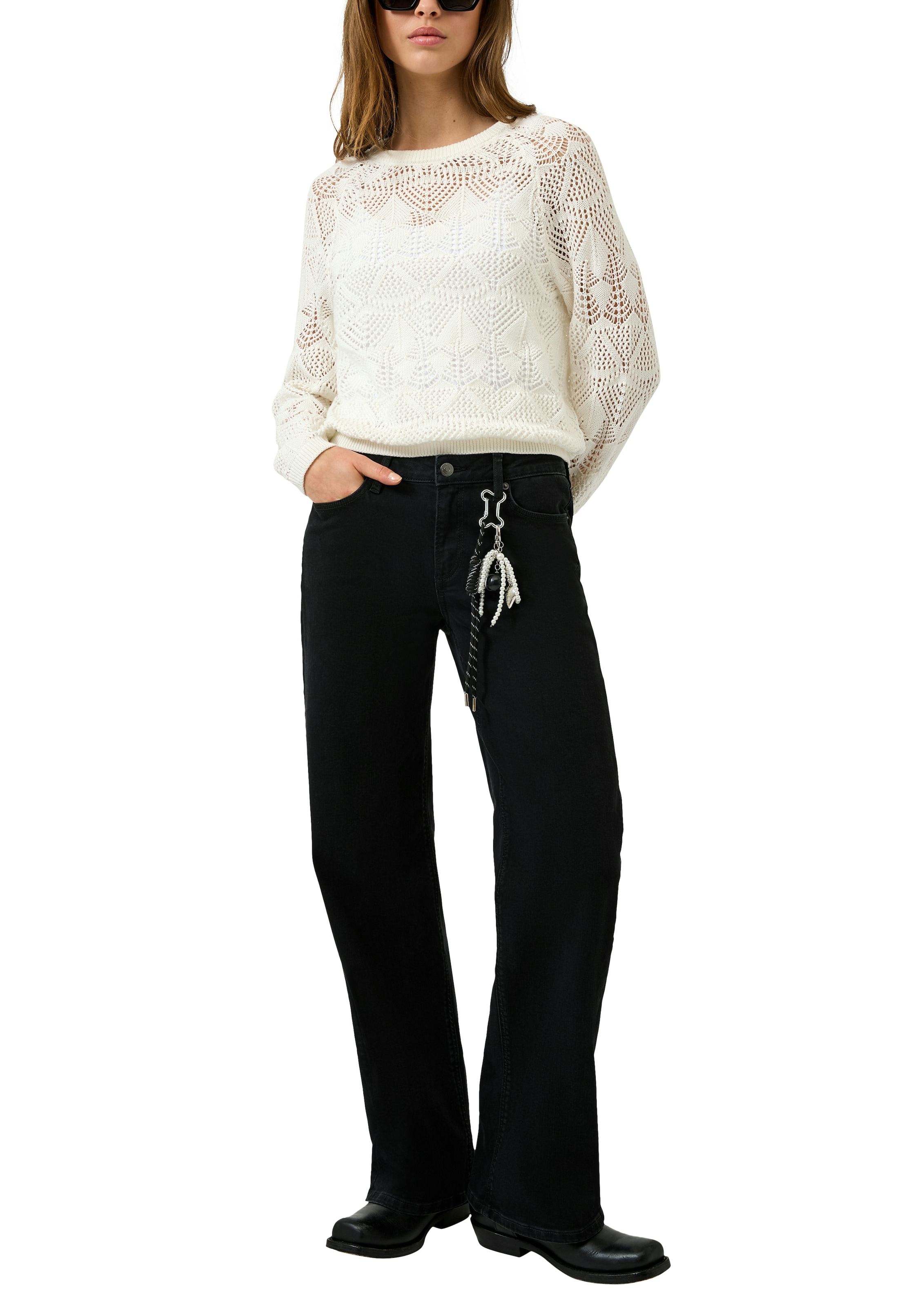 QS Stretch-Jeans »CATIE Wide Leg«, in blauer Waschung