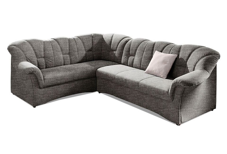 DOMO collection Ecksofa »Papenburg B/T/H: 242/190/84 cm L-Form«, wahlweise mit Bettfunktion, Langer Schenkel links oder rechts