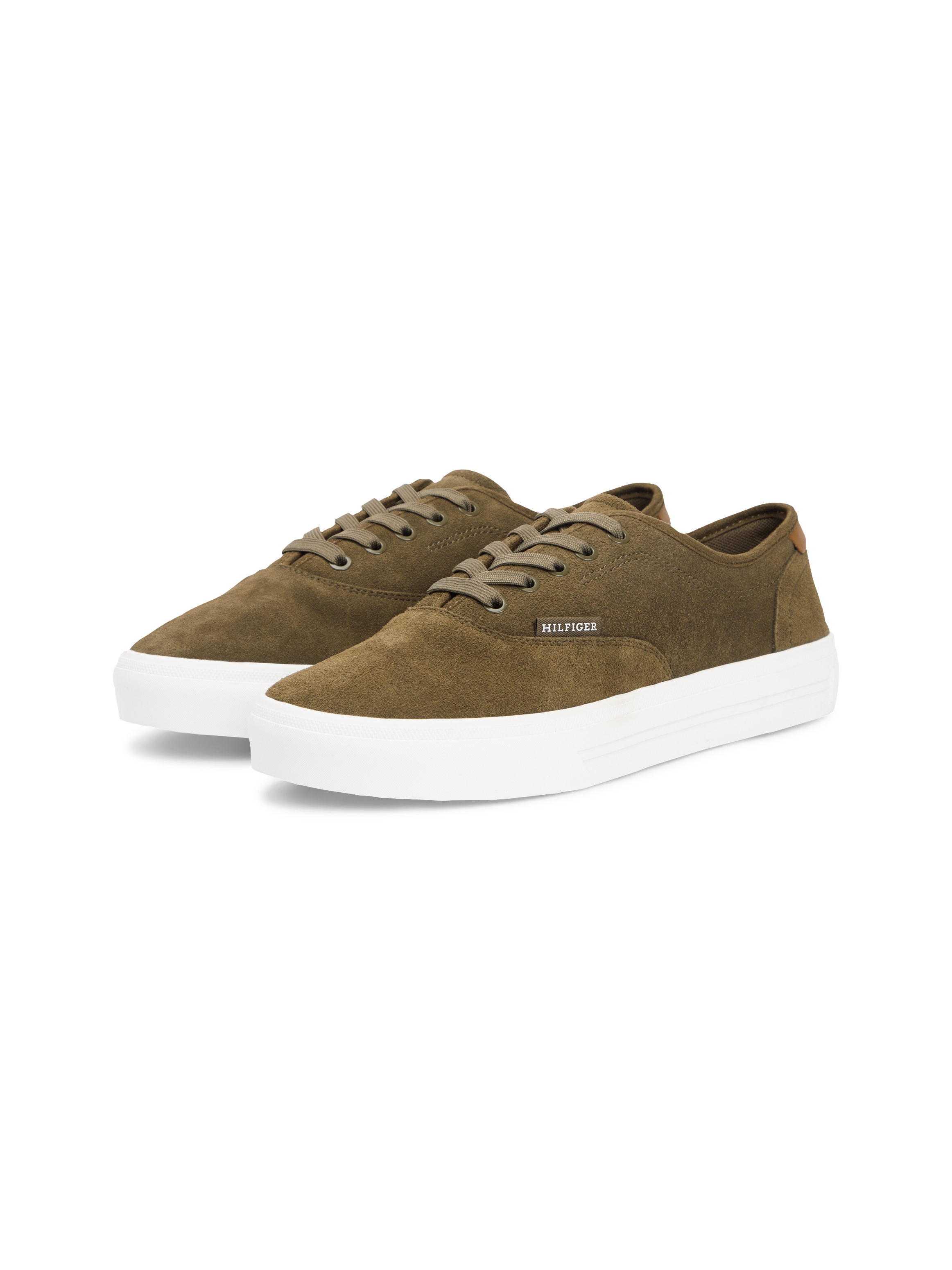 Tommy Hilfiger Sneaker »TH VULC CUP SUEDE«  Freizeitschuh, Halbschuh, Schnürschuh mit honigfarbener Plateausohle