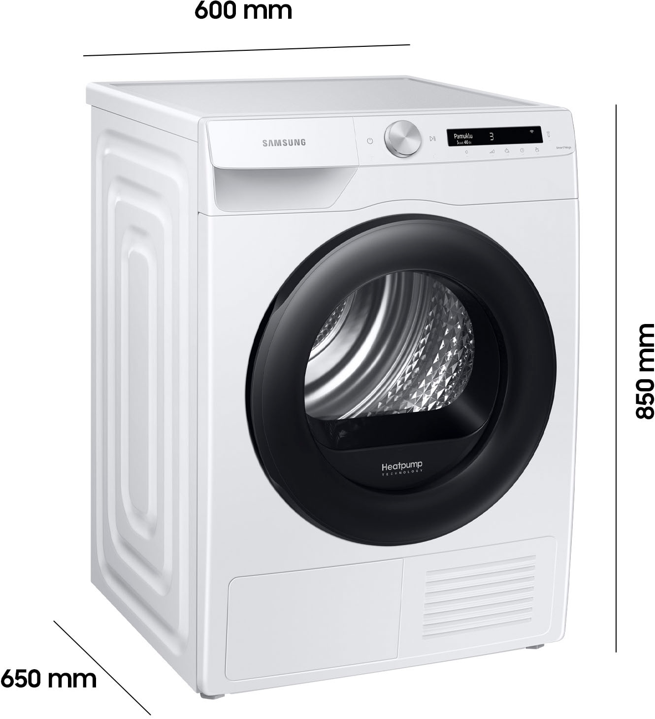 Samsung Wärmepumpentrockner »DV90T5240AW/S2«, 9 kg, Knitterschutz