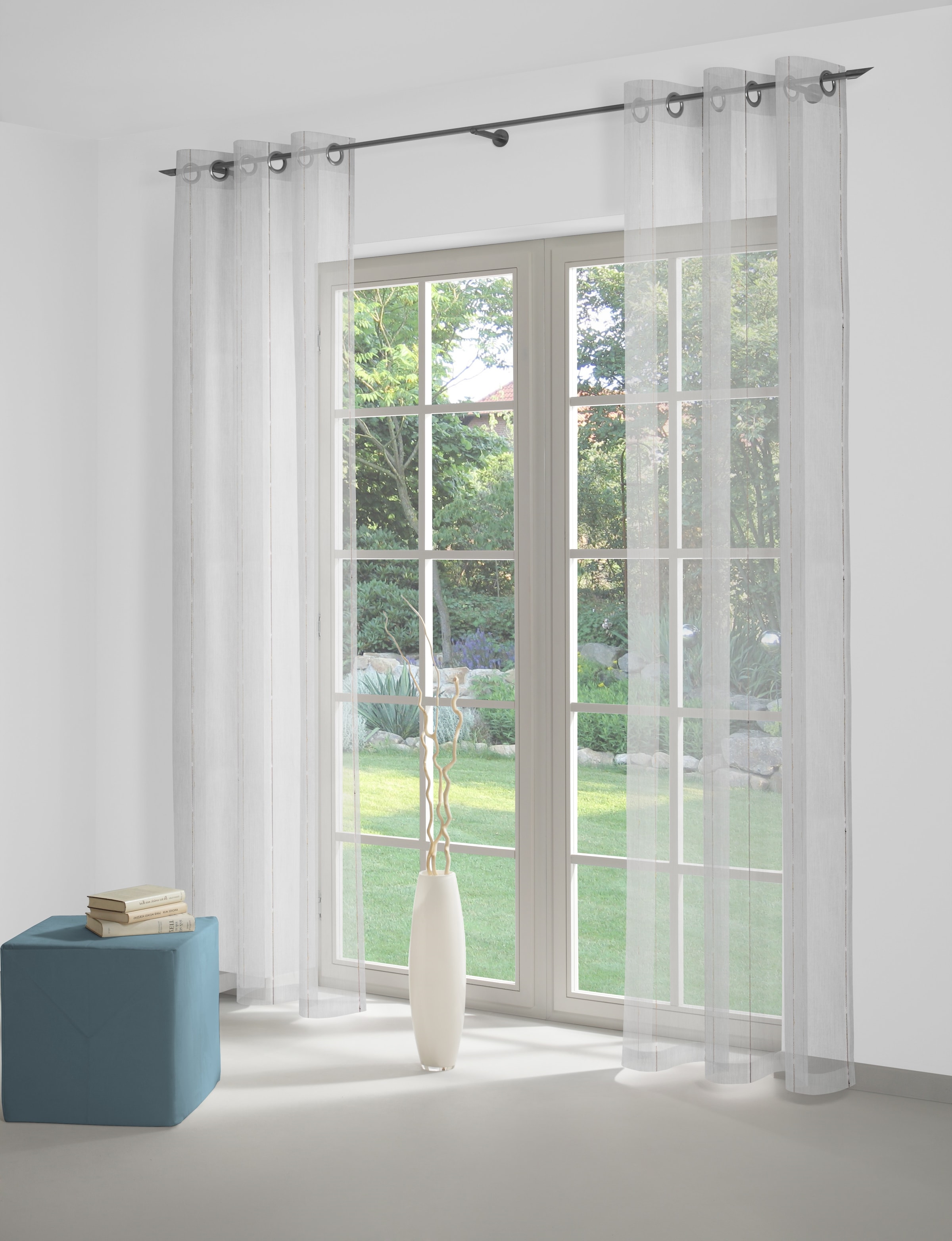 Wirth Gardine "Lizzy" Ösen 1 Stk. tlg. günstig online kaufen