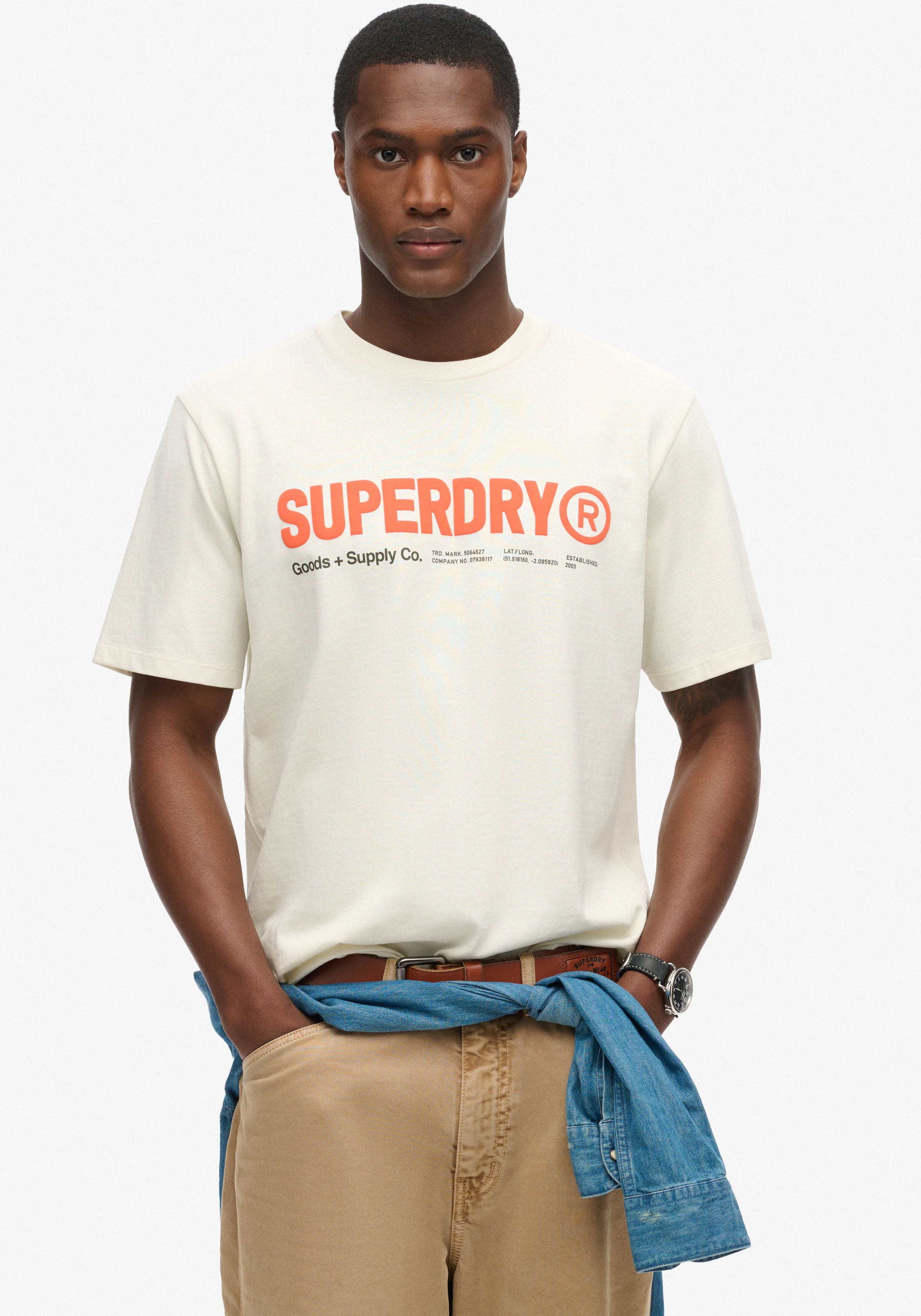 Superdry Rundhalsshirt "UTILITY SPORT LOGO LOOSE TEE"