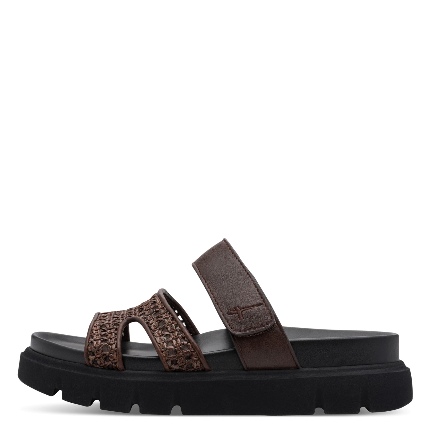 Tamaris Pantolette  Sommerschuh, Plateaupantolette mit Klettverschluss