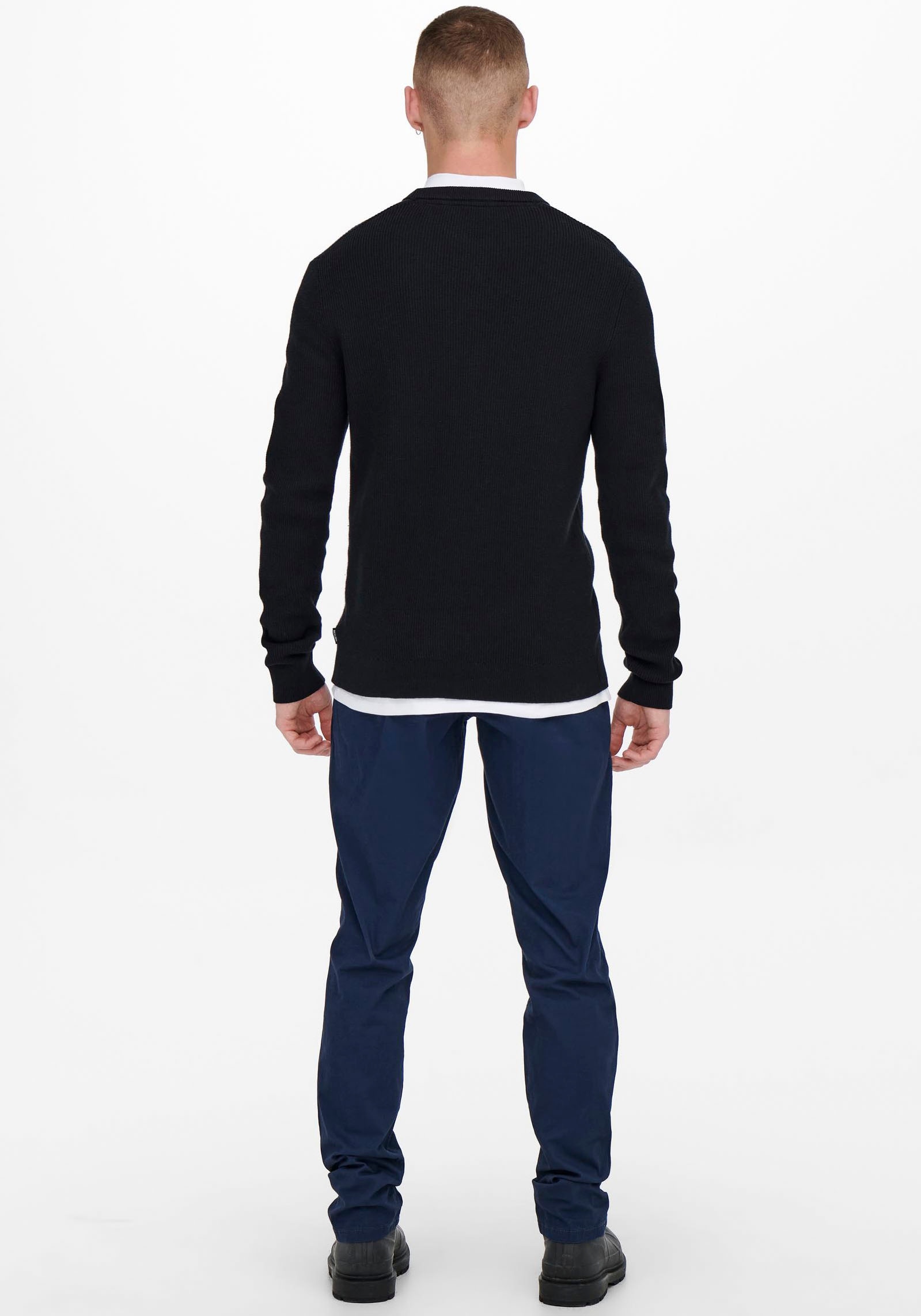 Thumbnail - ONLY & SONS Strickpullover, im Strukturmuster