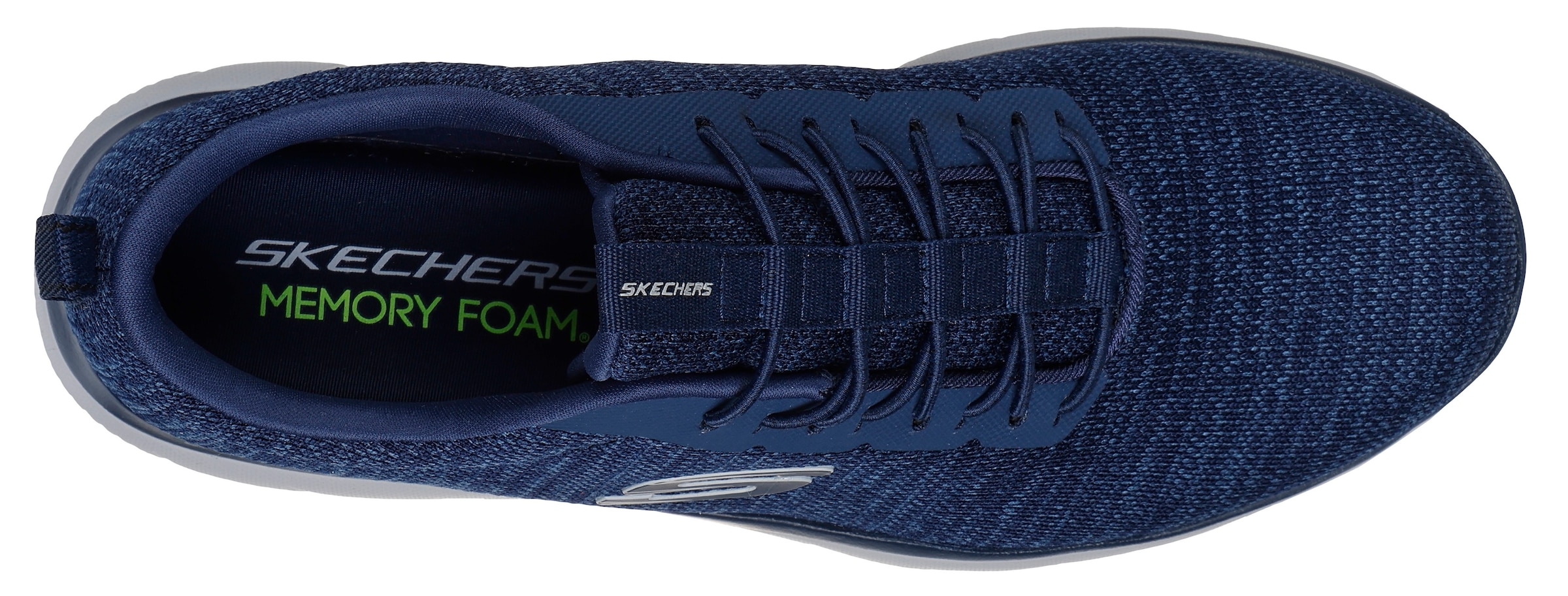 Skechers Slip-On Sneaker »SUMMITS-«, Slipper, Freizeitschuh, Halbschuh mit Elastic Schnürsenkel