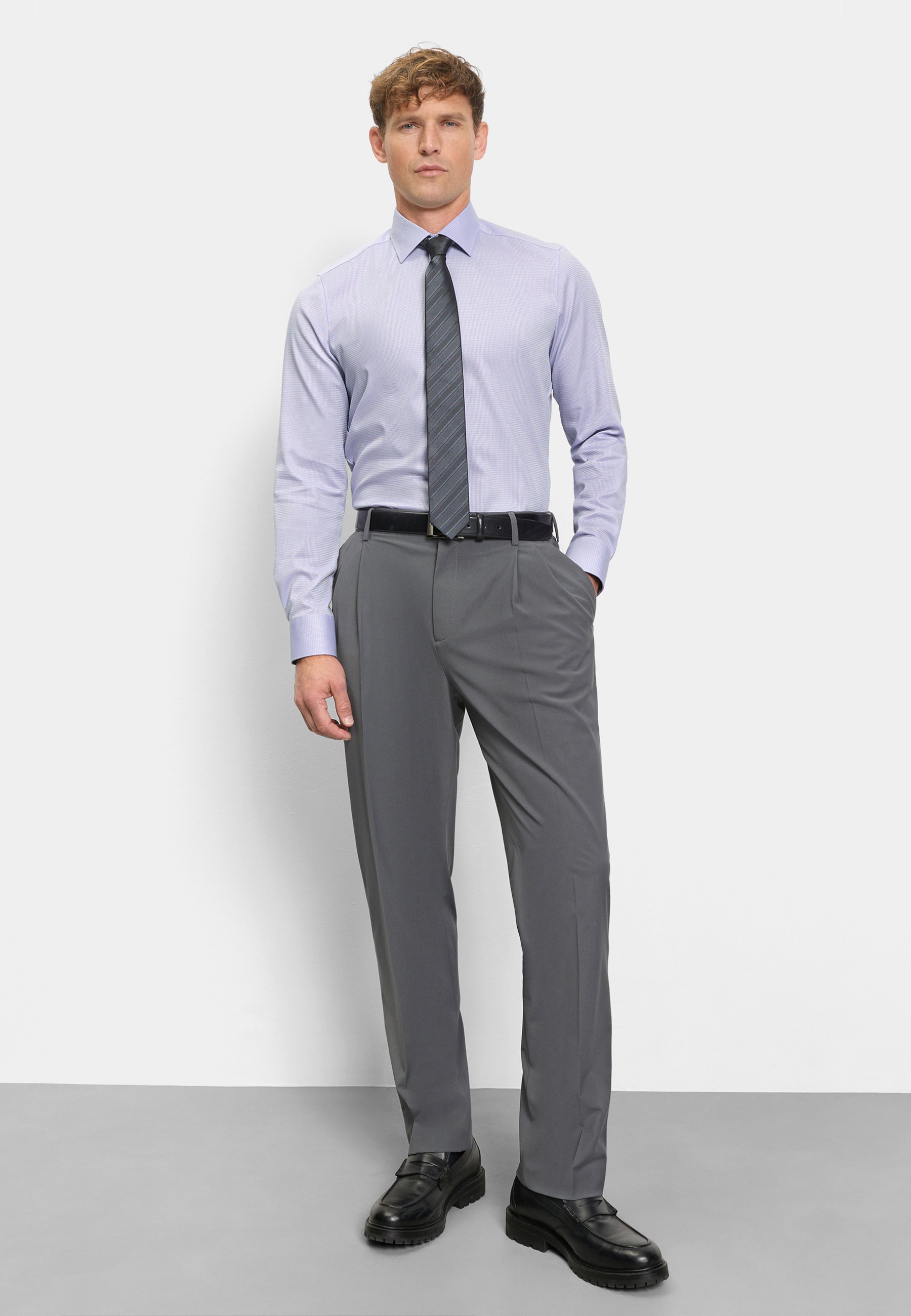 OLYMP Level Five Business Shirt Lilac 40 2