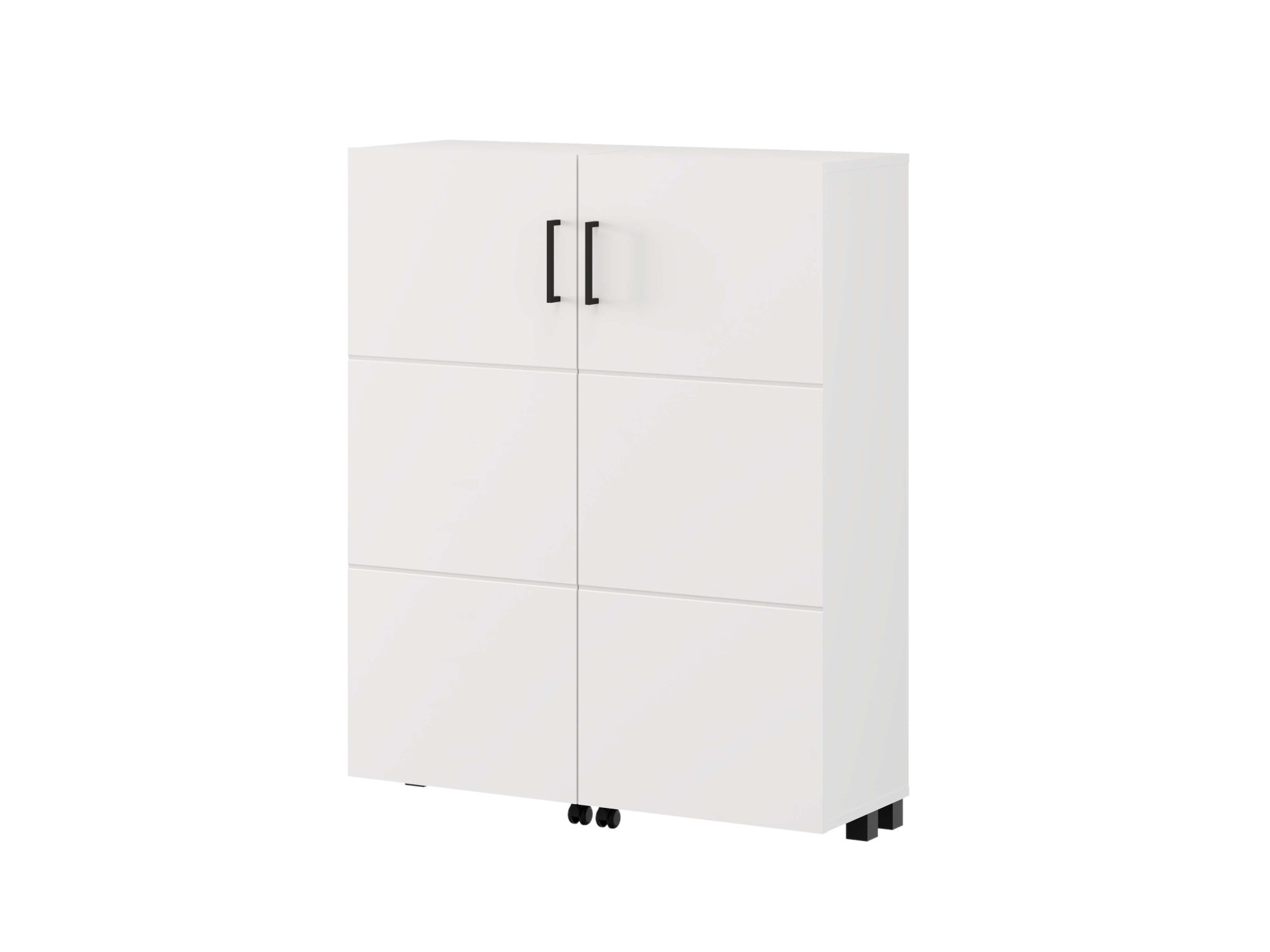 Home affaire Schuhschrank »Islay, Drehtüren auf Rollen, B/T/H: 91,6/32,4/113,2 cm« Schuhkommode mit Platz für ca. 24 Paar Schuhe bis Gr. 40
