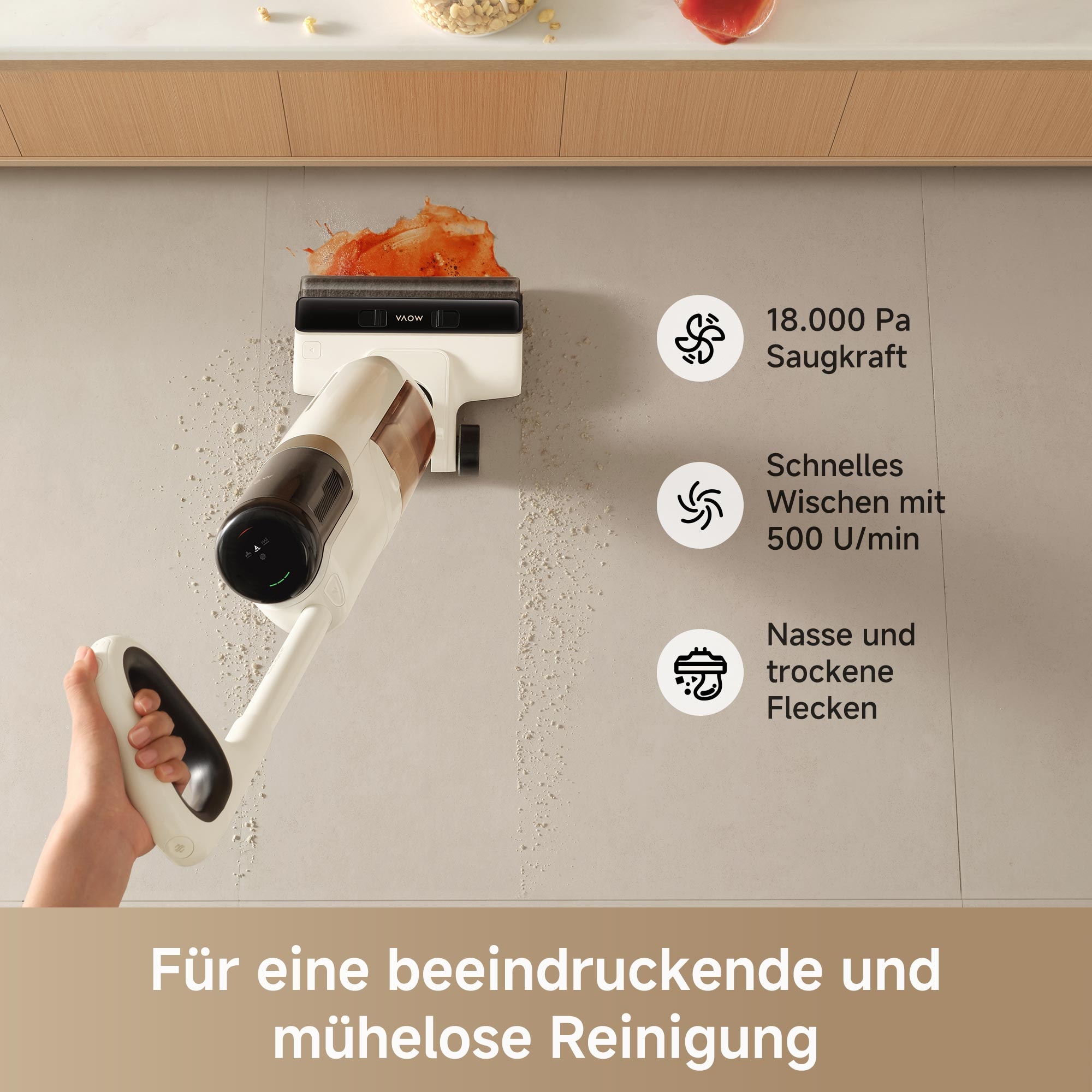 Mova Nass-Trocken-Sauger »Mova K30 Mix«, 18.000 Pa Leistung / Selbstreinigung / Umwandelbar zu Handstaubsauger
