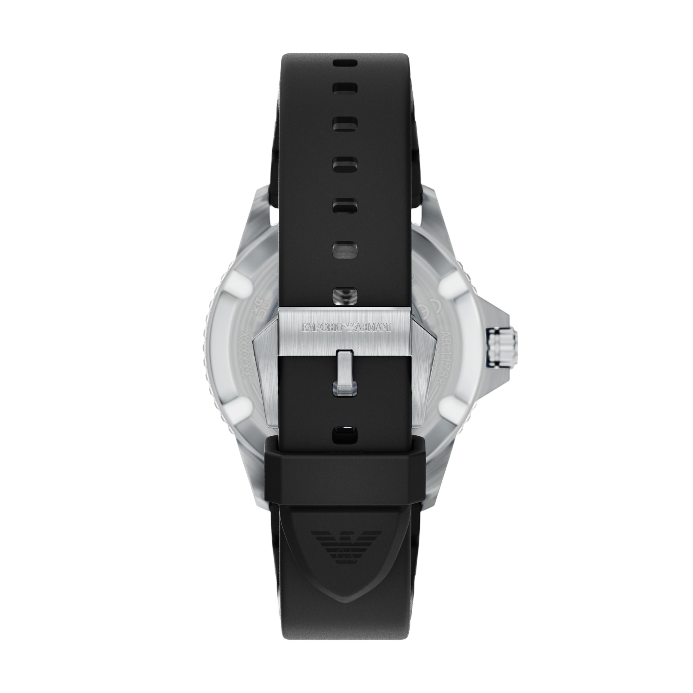 Emporio Armani Solaruhr »WORLD EXPLORER« Armbanduhr, Herrenuhr, Silikonarmband, analog