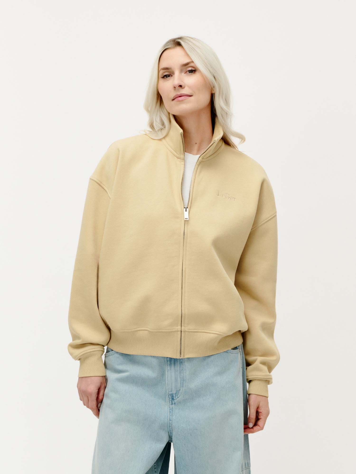 LeGer Sweatjacke "Tanisha, LeGer by Lena Gercke" locker geschnitten, mit St günstig online kaufen