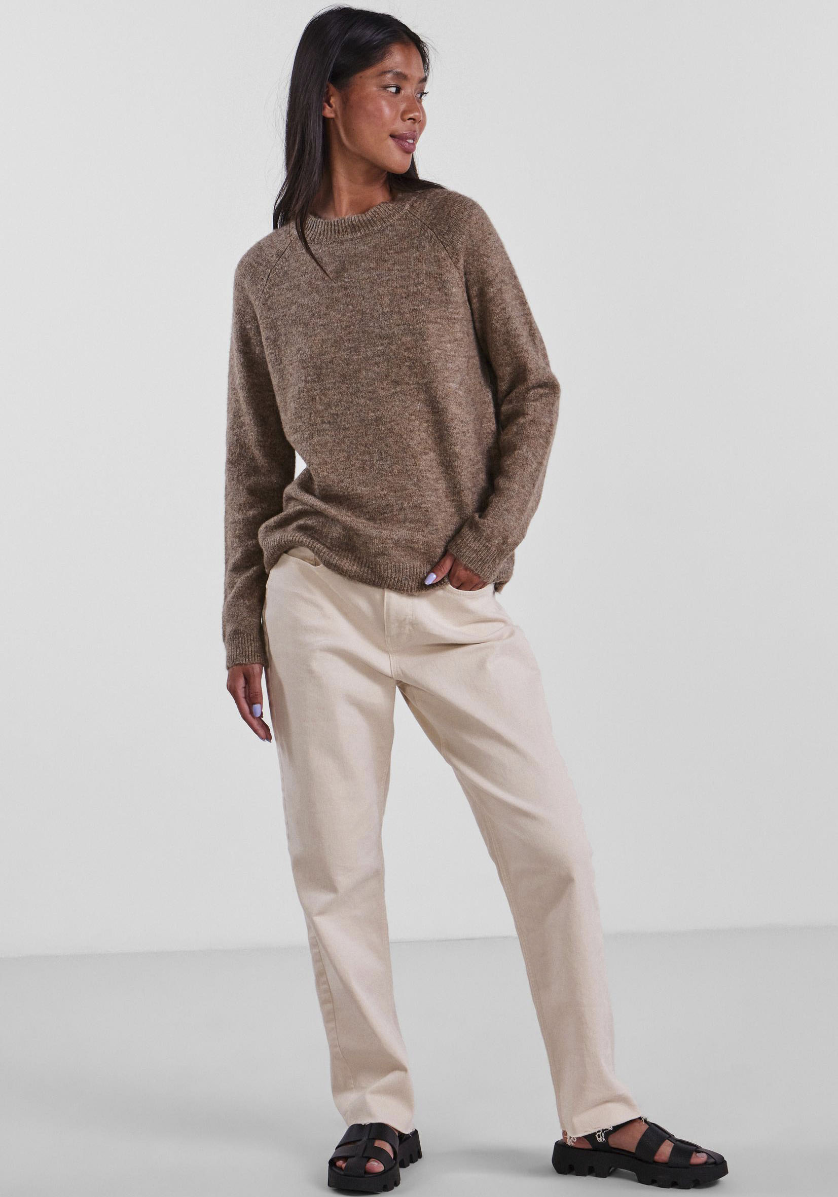 Thumbnail - pieces Strickpullover "PCJULIANA LS O-NECK KNIT NOOS BC"