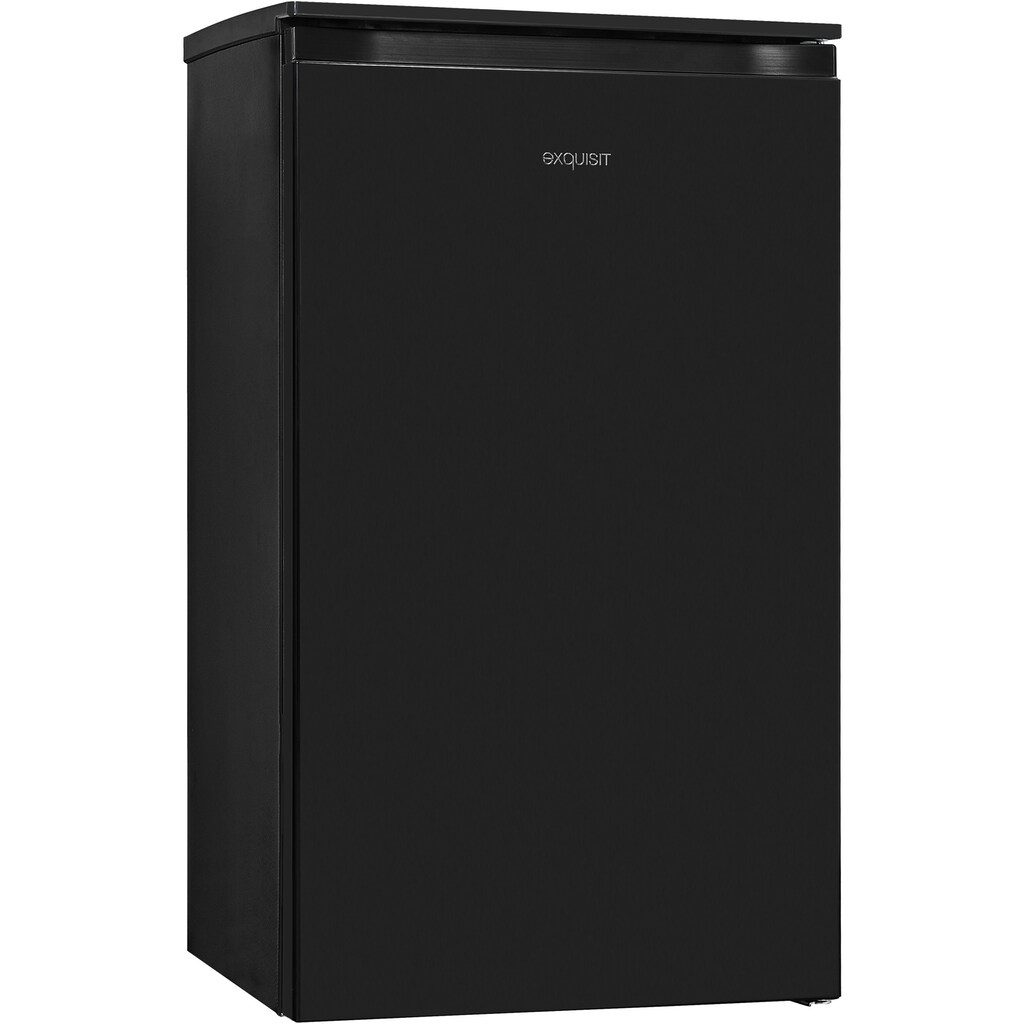 exquisit Kühlschrank »KS117-3-010F«, KS117-3-010F schwarz, 85 cm hoch, 48 cm breit