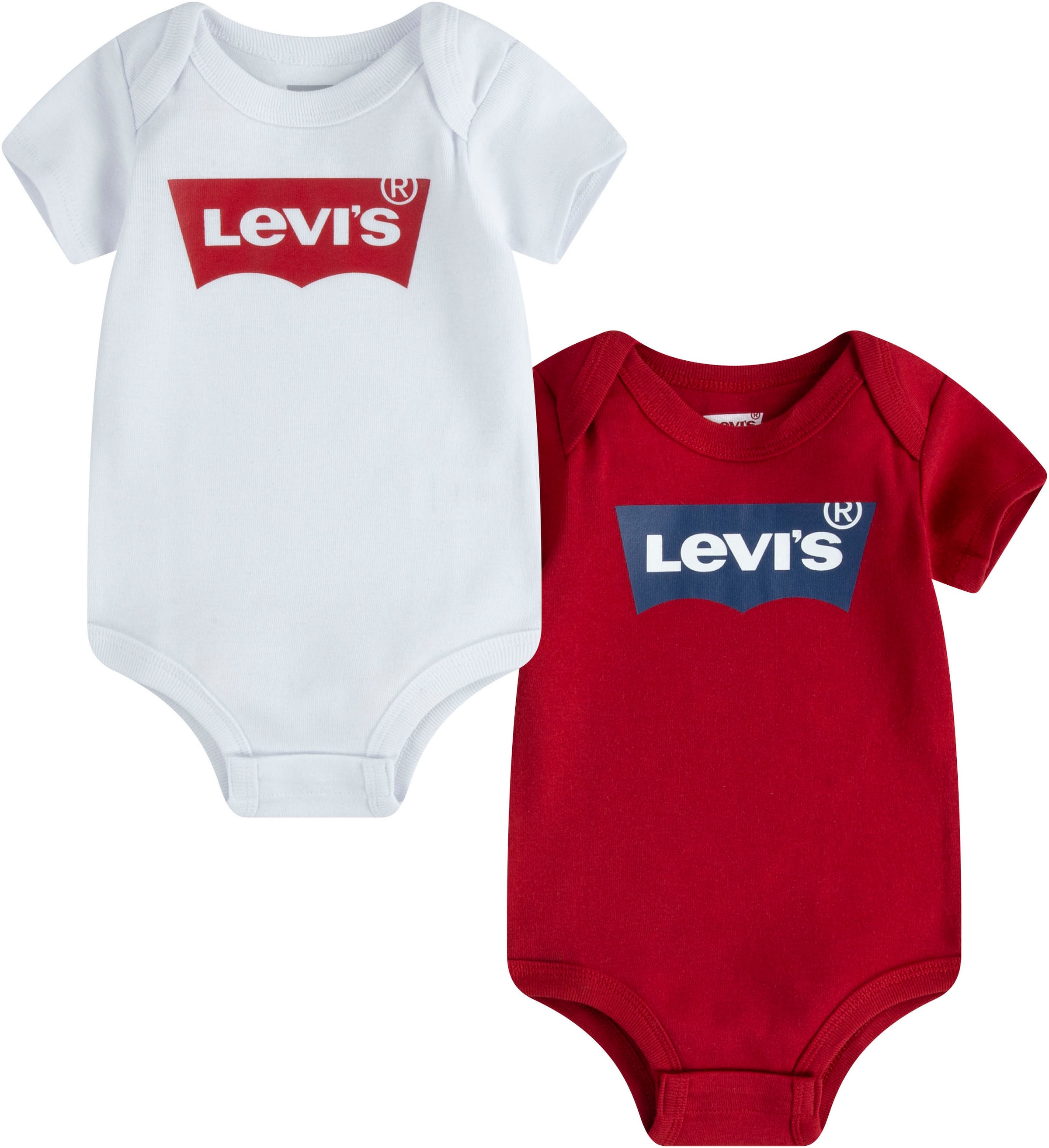 Levi's® Kids Kurzarmbody »BATWING 2PK BODYSUIT«, (2 tlg.), UNISEX