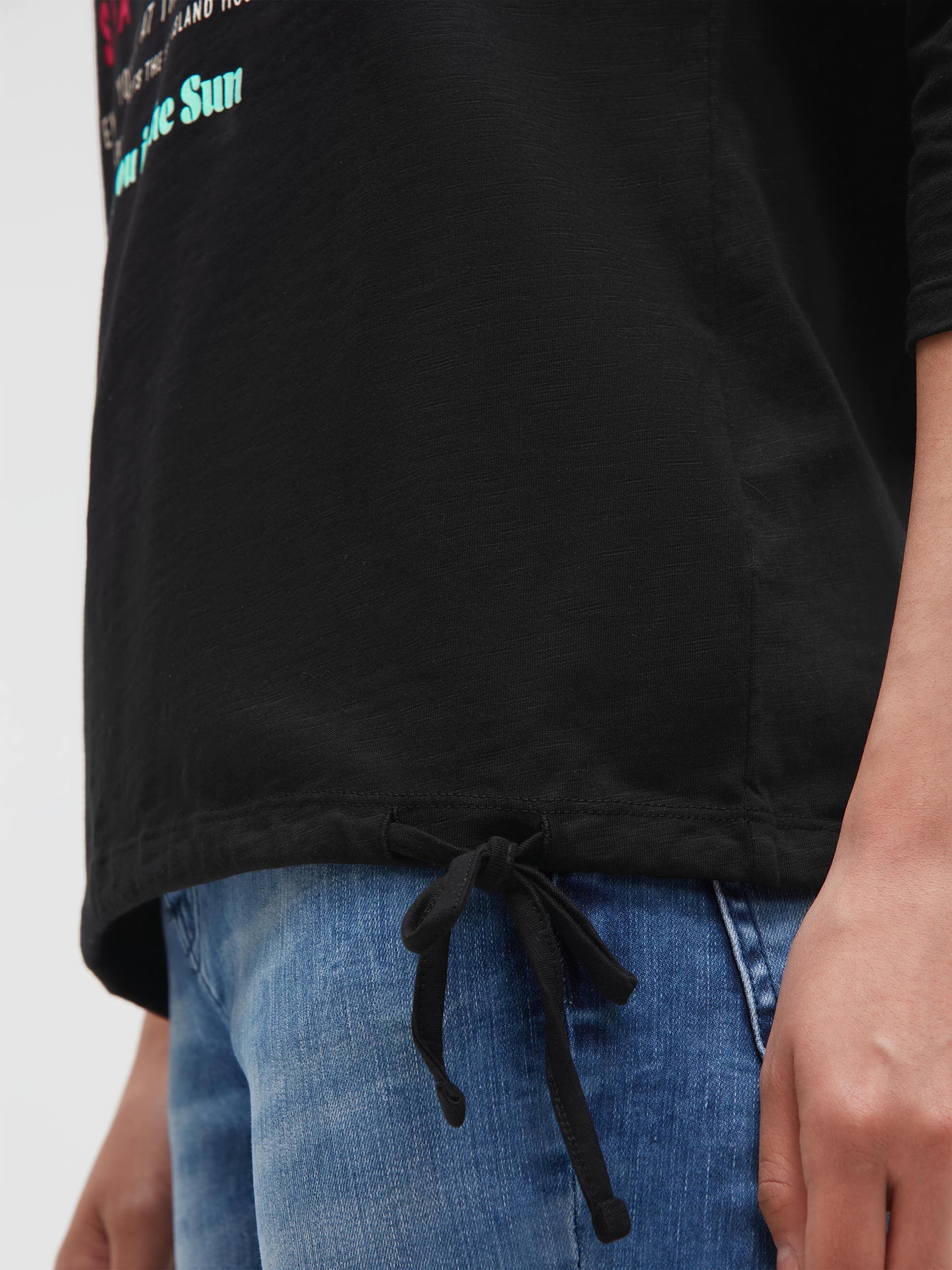 SOCCX 3/4-Arm-Shirt mit U-Boot-Ausschnitt