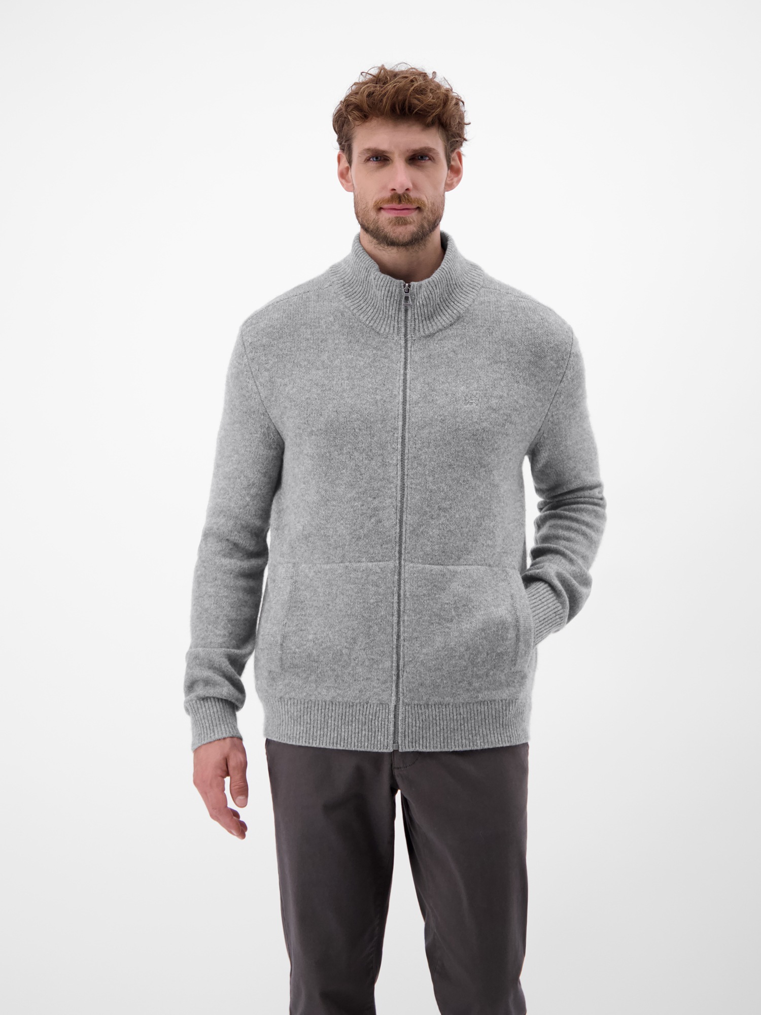 LERROS Strickpullover »LERROS Strickjacke aus Woll-Kaschmir-Mix, stilvoll und lässig«