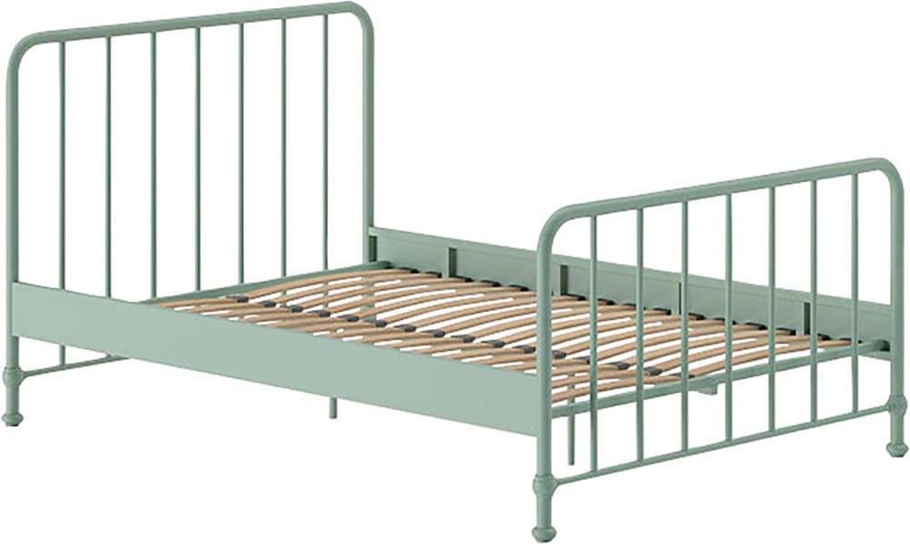 Vipack Metallbett »Bronxx, standfest gebaut, gradlinige Optik in zeitlosem Design« in 2 Größen und verschiedenen Farben erhältlich,  inkl. Lattenrost, Mittelsteg und Fußstütze unter der Liegefläche