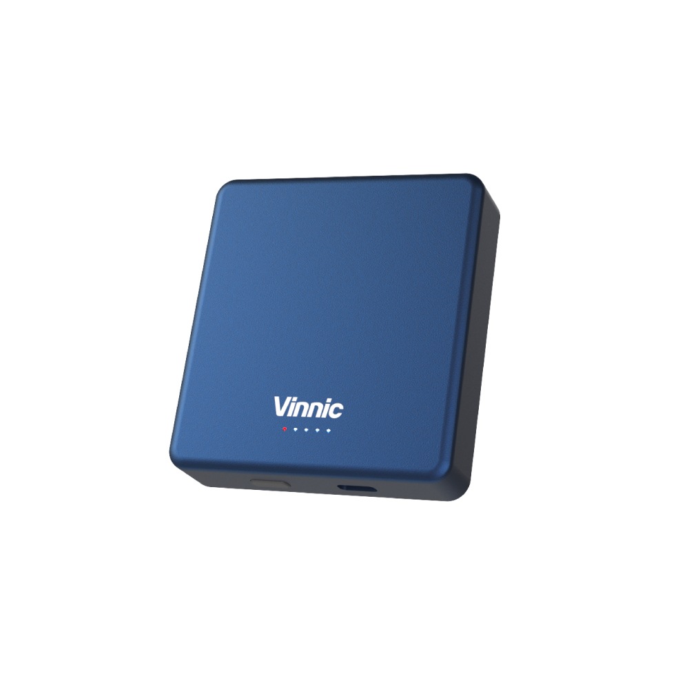 VINNIC Powerbank "MANA Magnetic Wireless Powerbank 8.000mAh", 3,85 V 8.000mAh, blau, Akkumulatoren