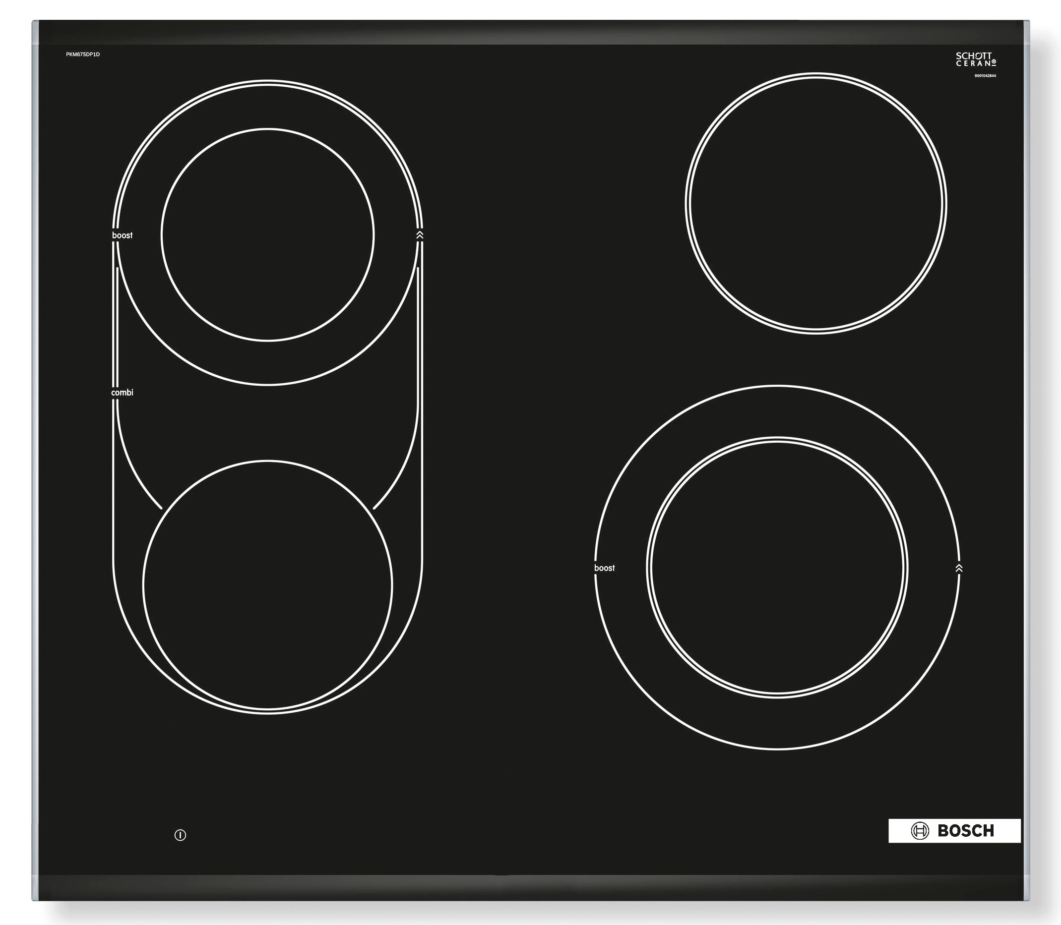 BOSCH Elektro-Kochfeld von SCHOTT CERAN "PKM675DP1D", mit Powerboost-Funktion